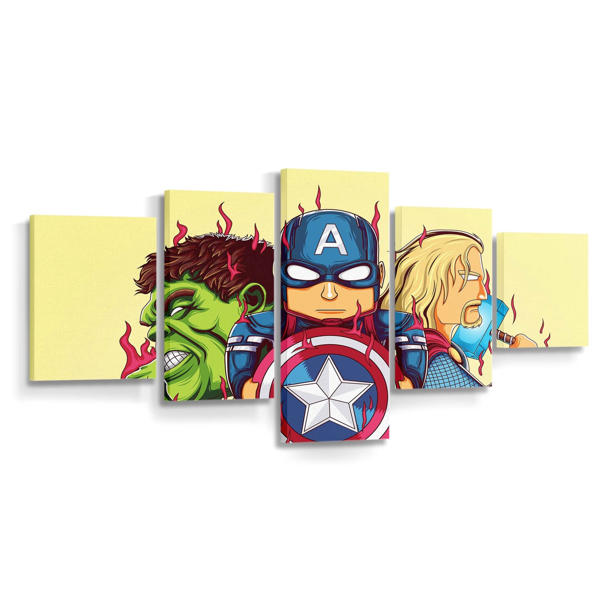 Little Avengers Leinwandbilder | Wanddeko Thor Leinwandbild