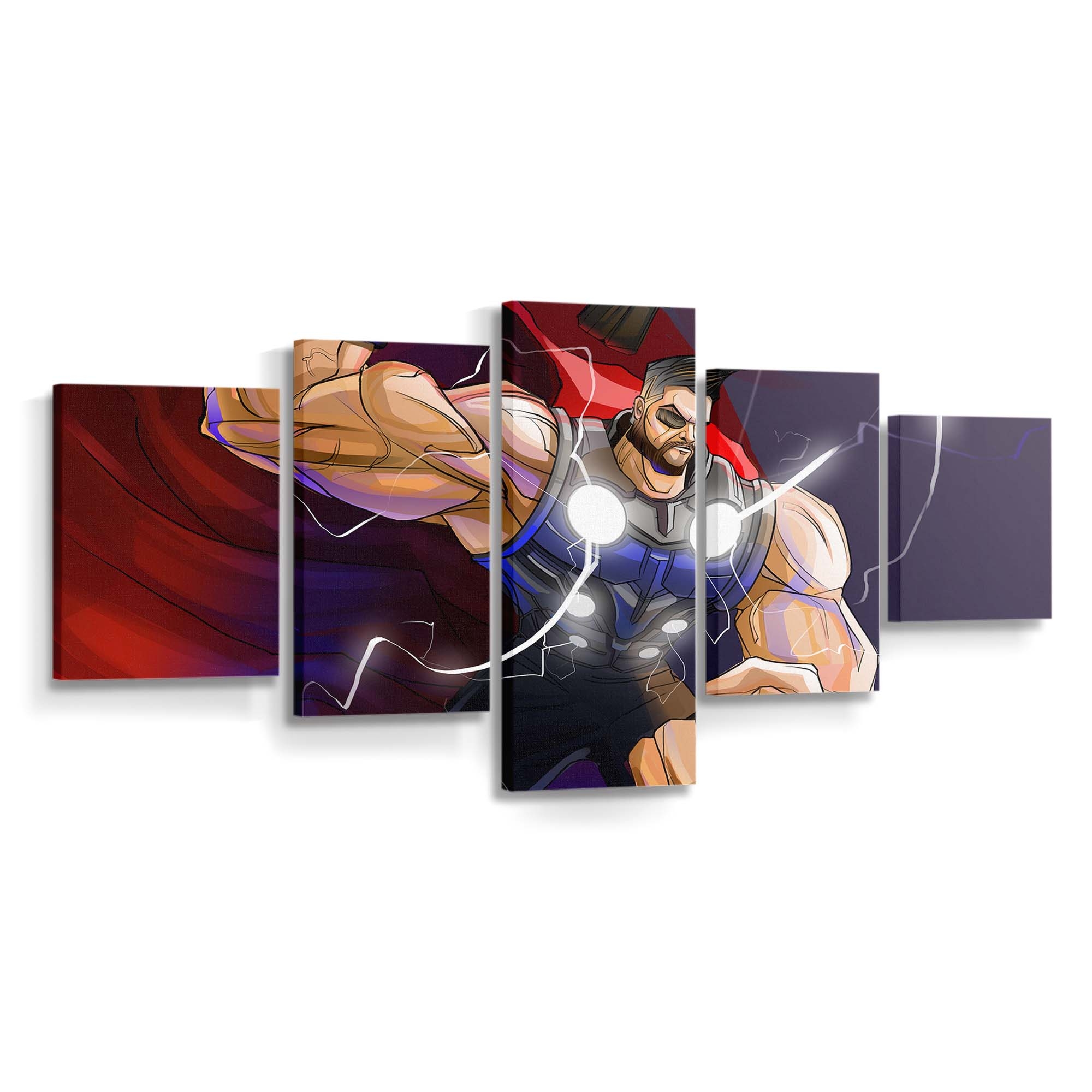 Muscular Thor Leinwandbilder | Wanddeko Thor Leinwandbild