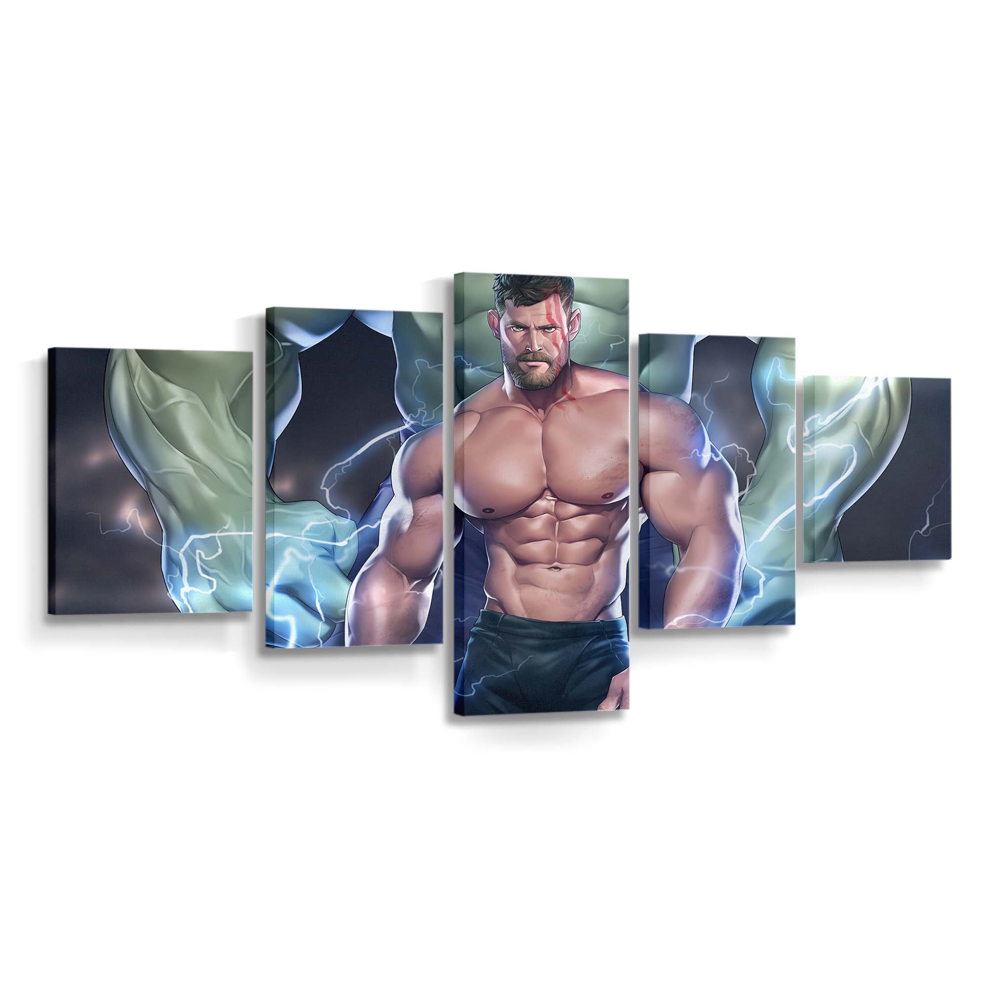 Muscular Thor 2 Leinwandbilder | Wanddeko Thor Leinwandbild