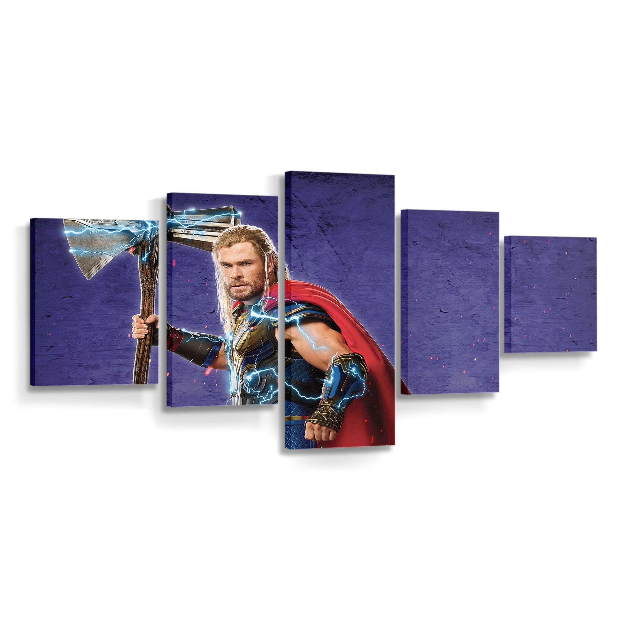 The Thor Love And Thunder 3 Leinwandbilder | Wanddeko Thor Leinwandbild