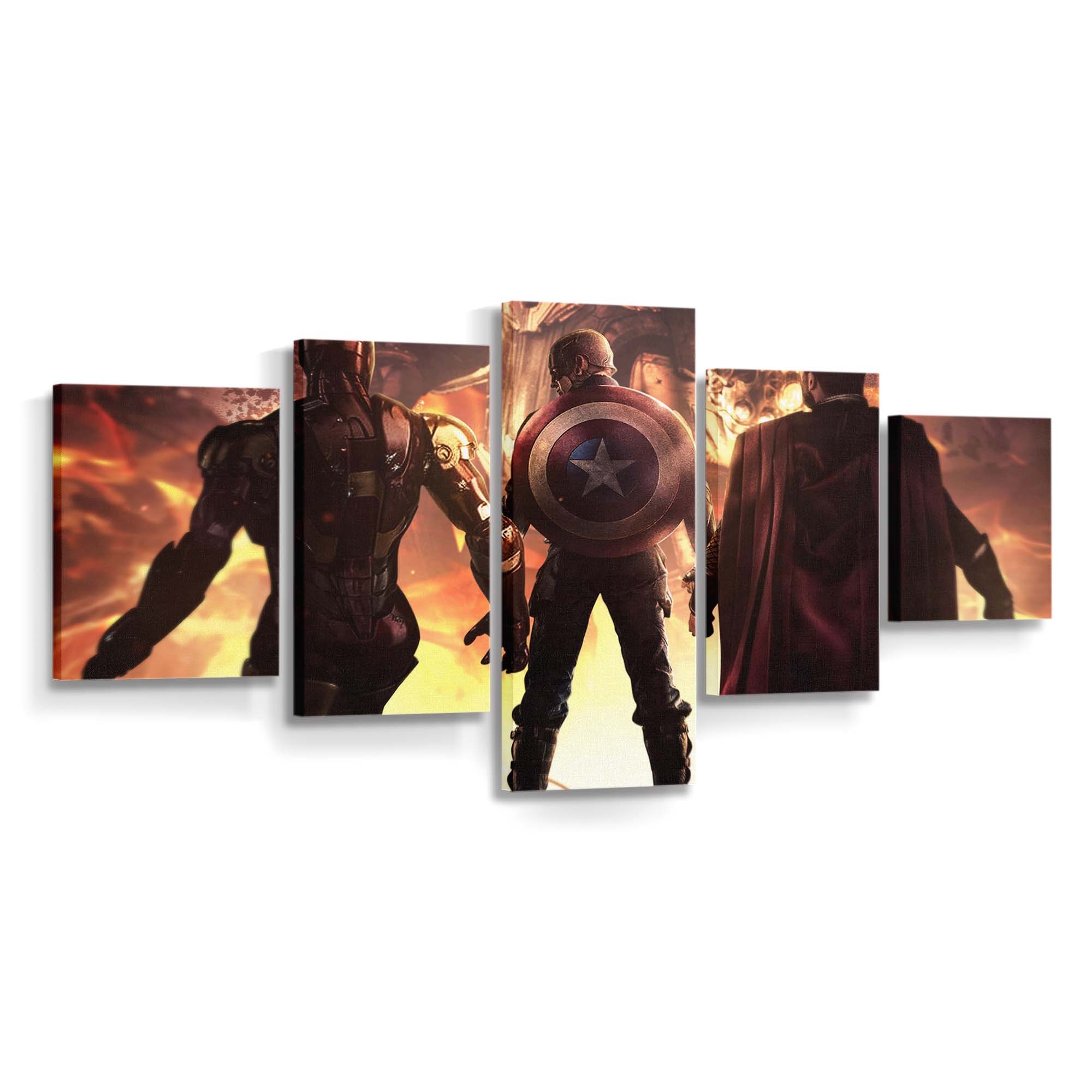 The Trinity Avengers Endgame Leinwandbilder | Wanddeko Thor Leinwandbild