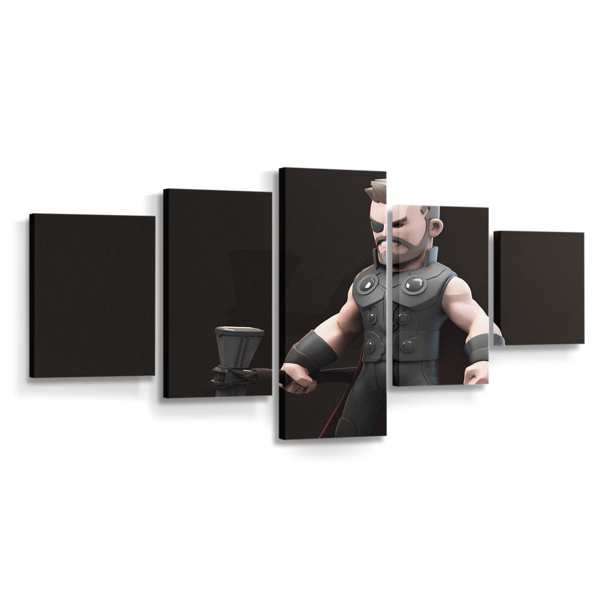 Thor 3D Avengers Infinity War Artwork Leinwandbilder | Wanddeko Thor Leinwandbild