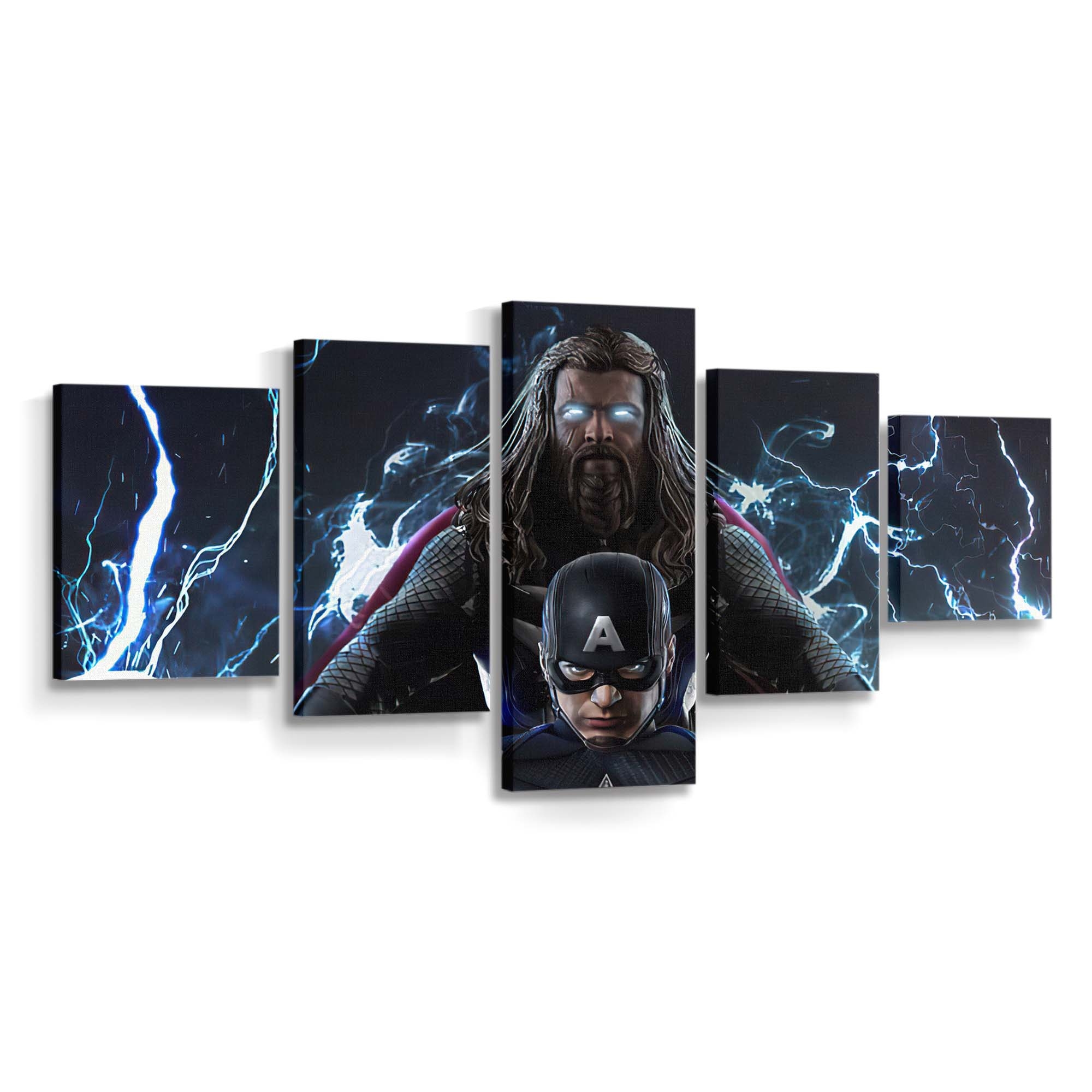 Thor And Captain America Leinwandbilder | Wanddeko Thor Leinwandbild