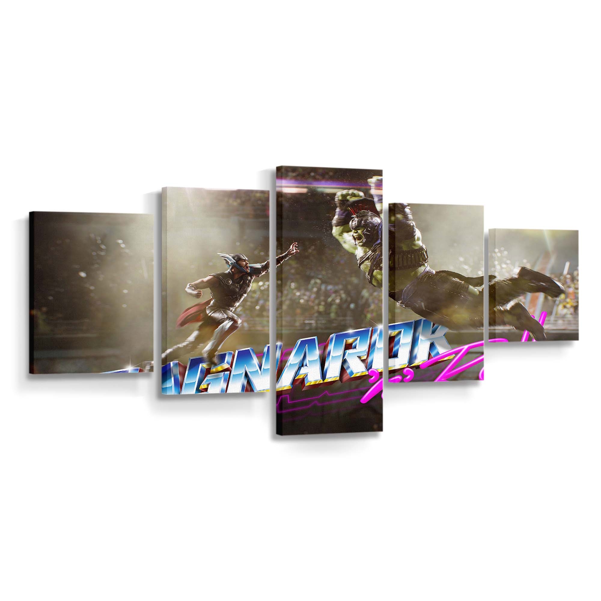 Thor And Hulk In Thor Rangnarok 2017 Leinwandbilder | Wanddeko Thor Leinwandbild