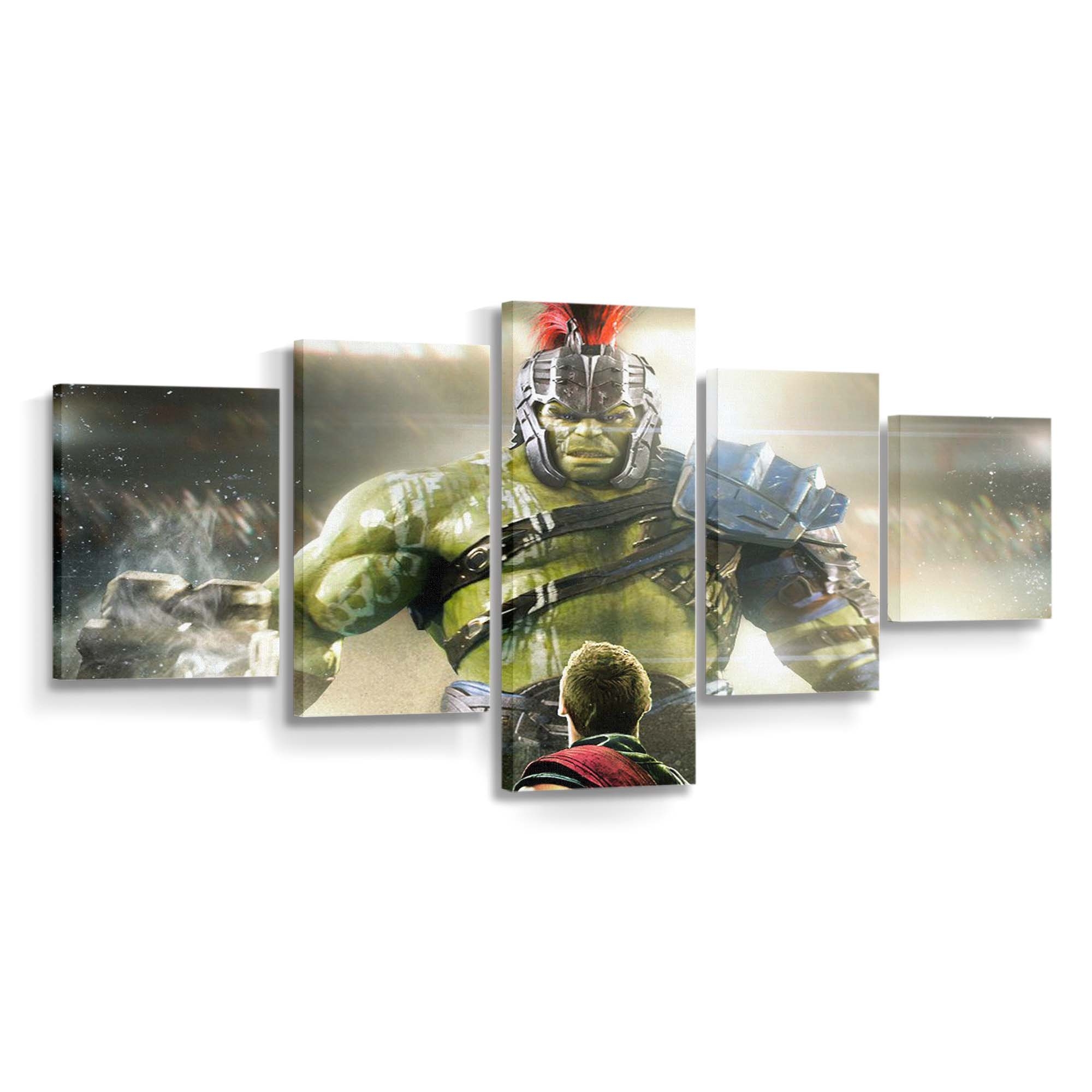 Thor And Hulk In Thor Rangnarok Leinwandbilder | Wanddeko Thor Leinwandbild