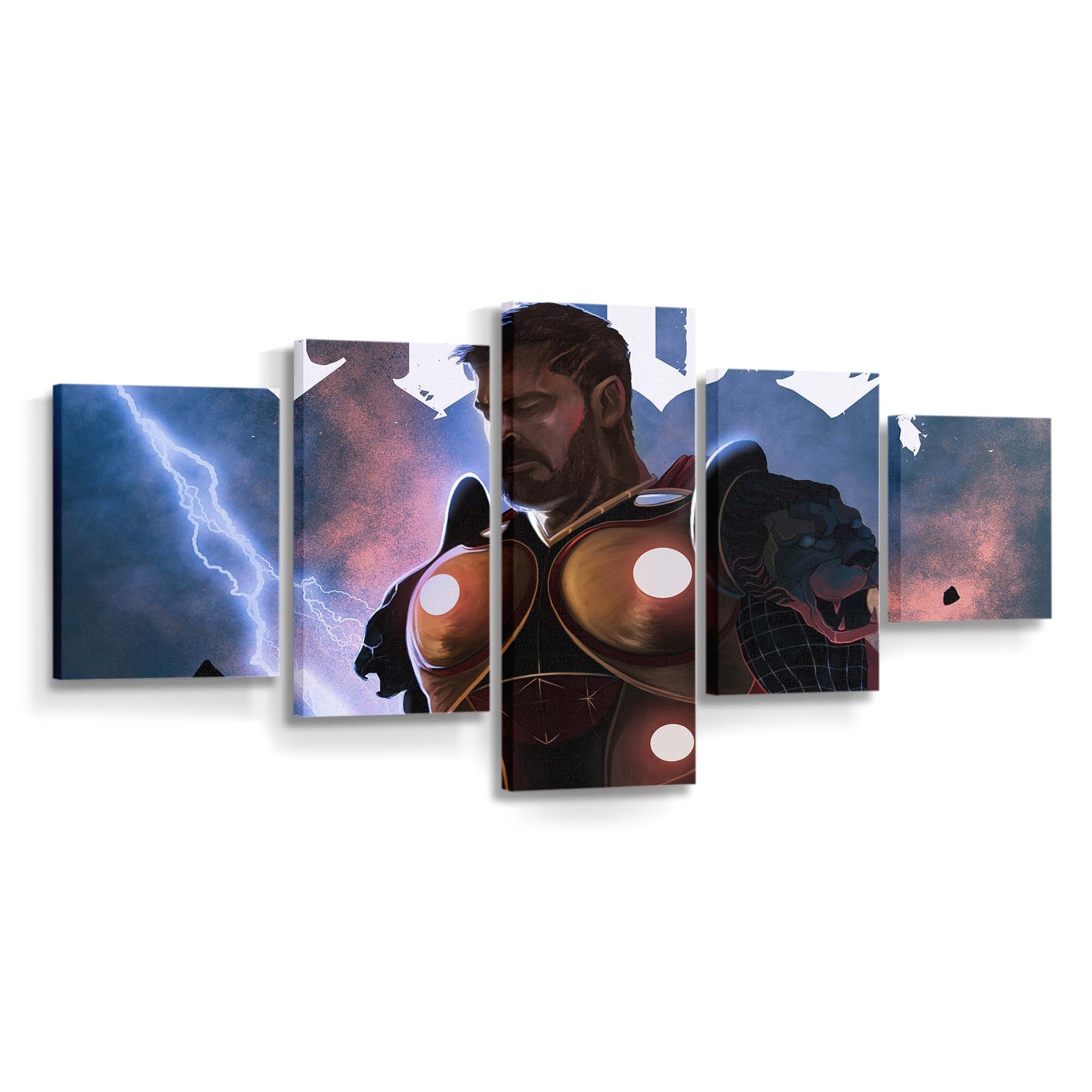 Thor Avengers Endgame Artwork Leinwandbilder | Wanddeko Thor Leinwandbild