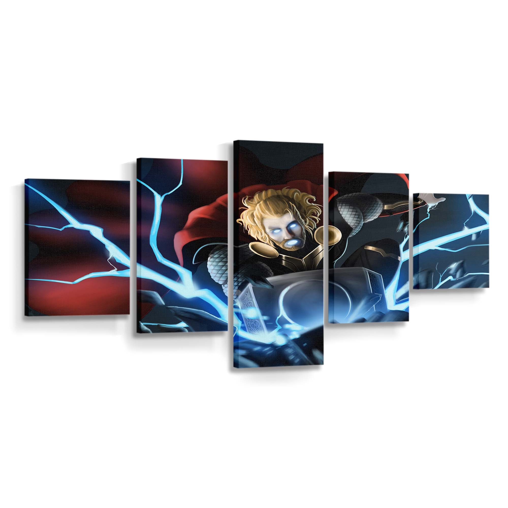 Thor Hammer Lighting Leinwandbilder | Wanddeko Thor Leinwandbild