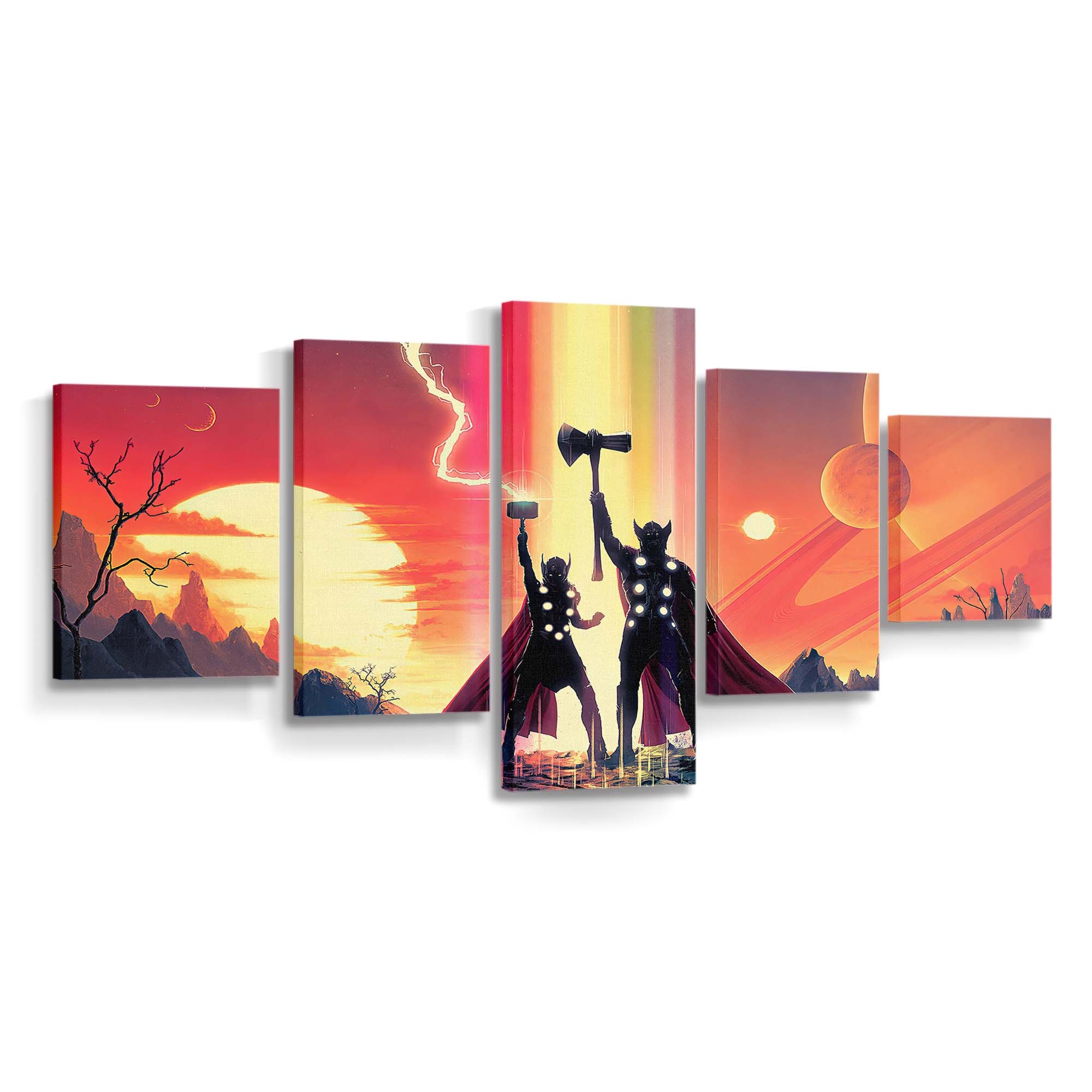 Thor Love And Thunder Fan Movie Art Leinwandbilder | Wanddeko Thor Leinwandbild