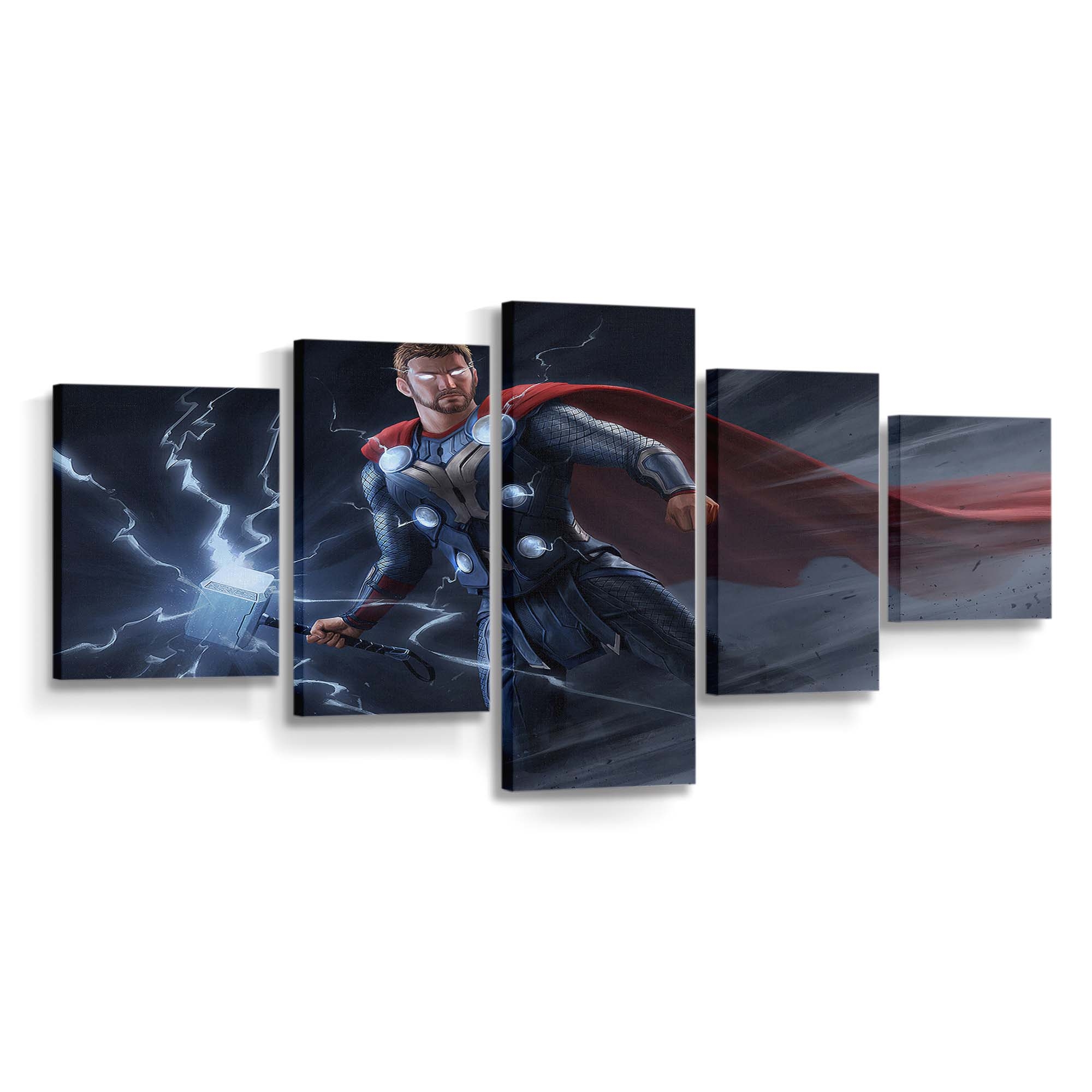 Thor Thunder Art Leinwandbilder | Wanddeko Thor Leinwandbild