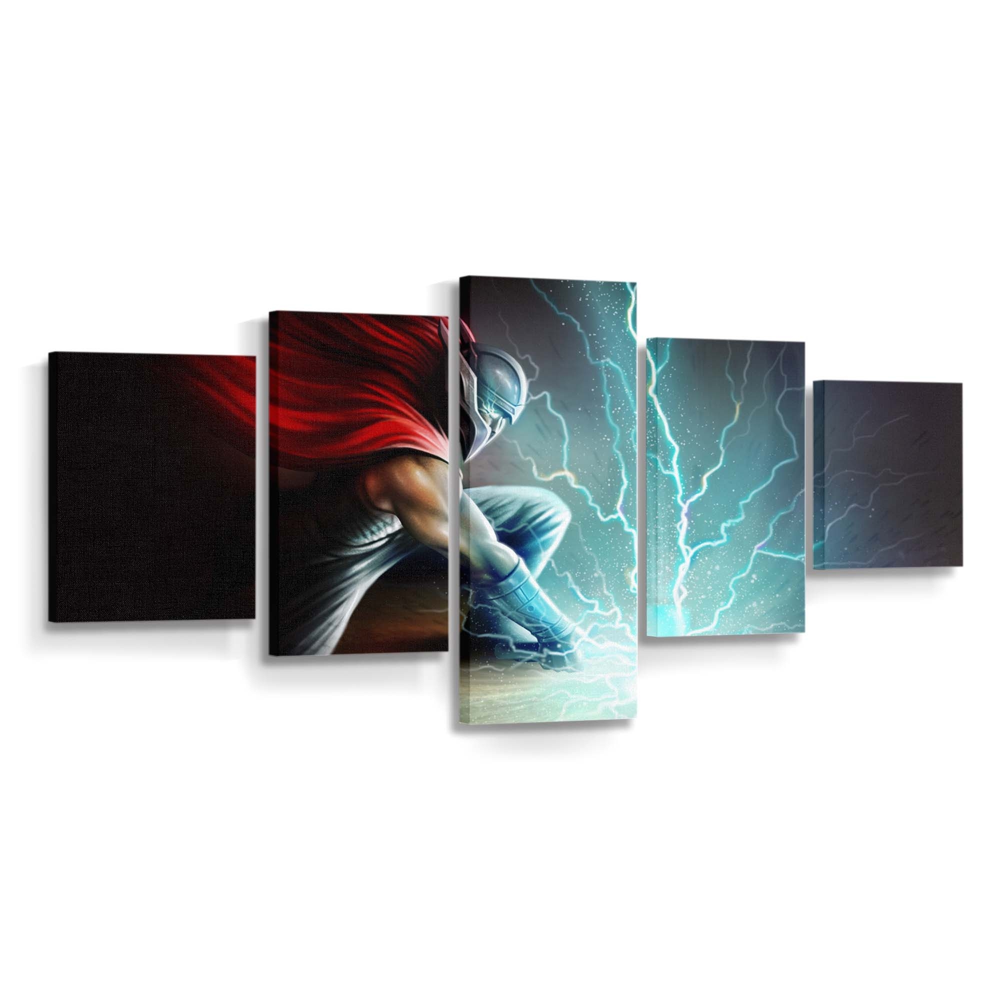 Thor Thunder Hammer Art Leinwandbilder | Wanddeko Thor Leinwandbild