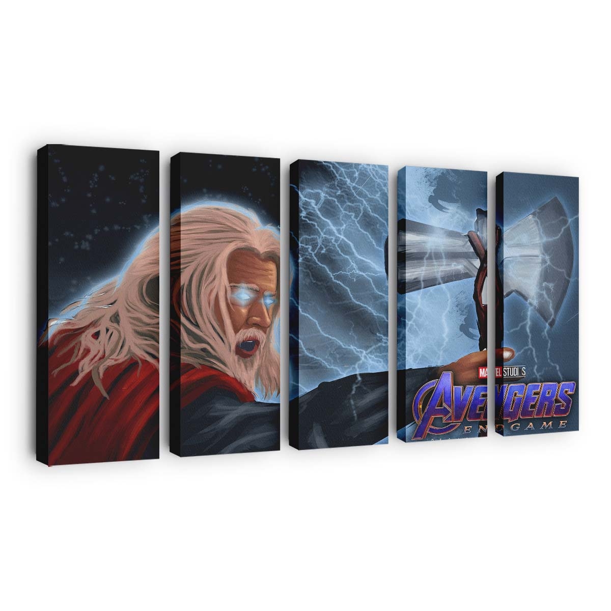 Bearded Thor Avengers Endgame Leinwandbilder | Wanddeko