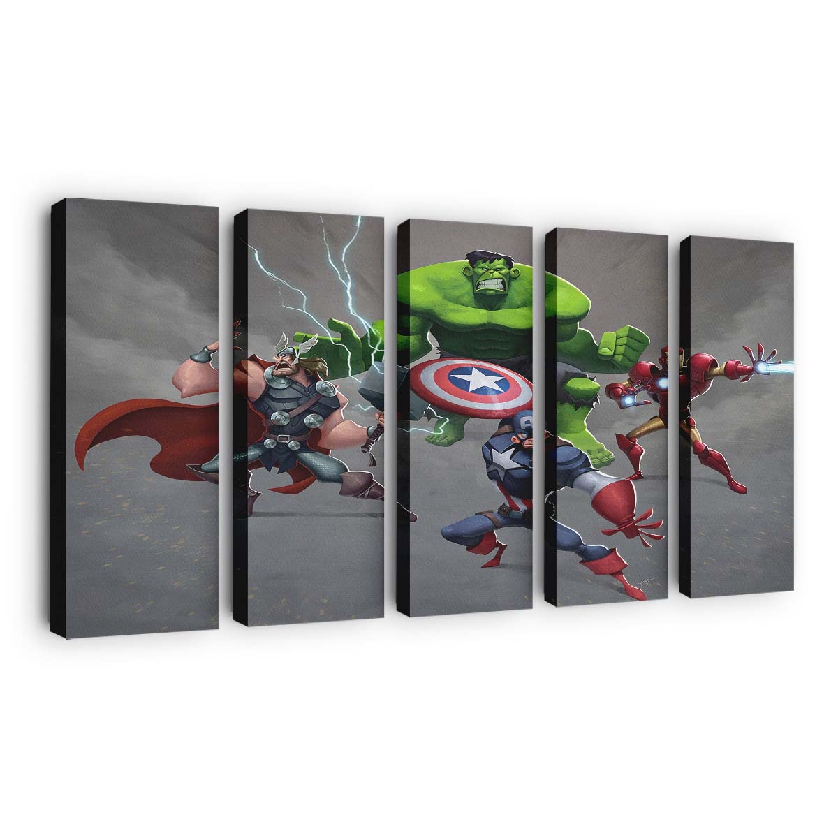 Mini Superheroesart Leinwandbilder | Wanddeko