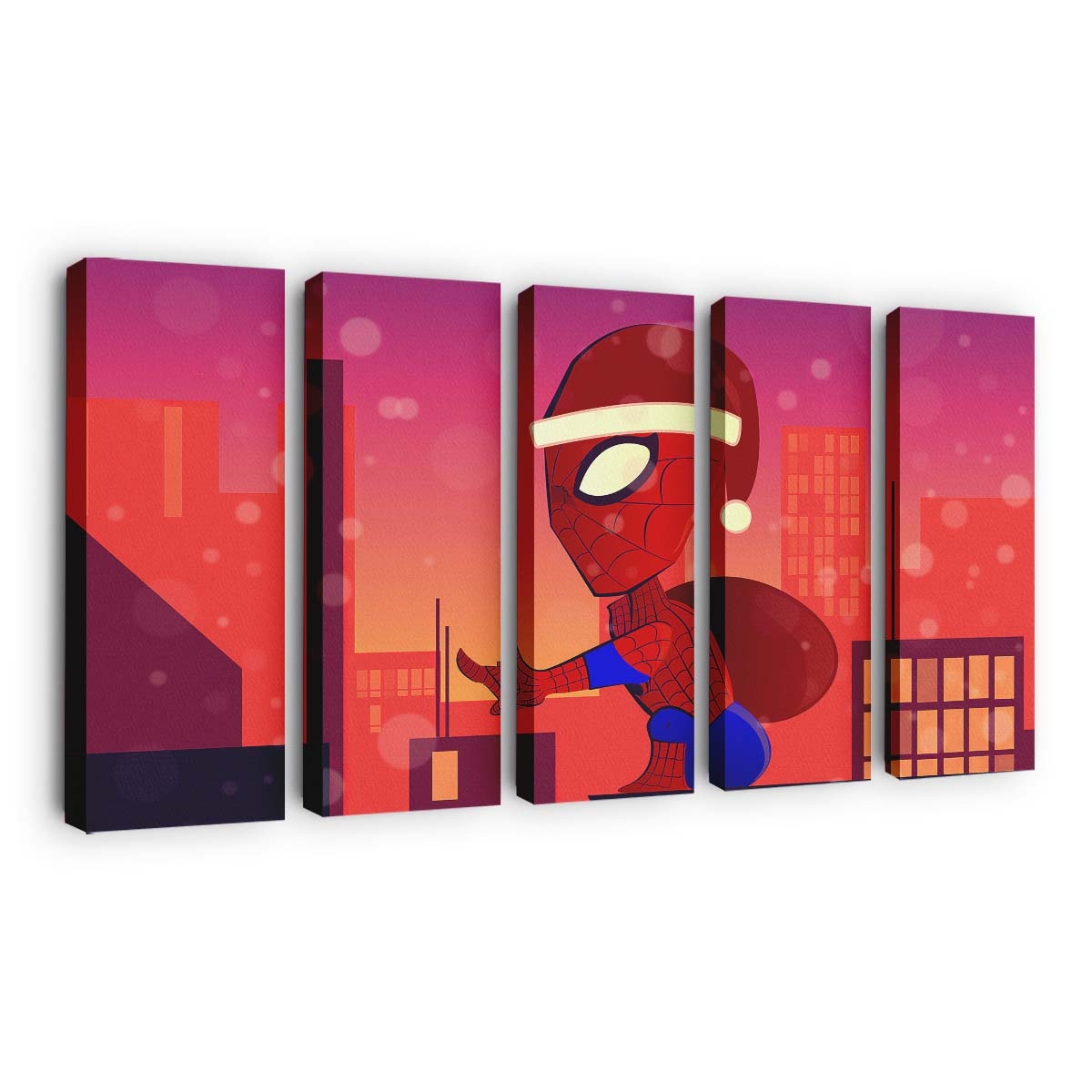 Spiderman Santa Claus Leinwandbilder | Wanddeko