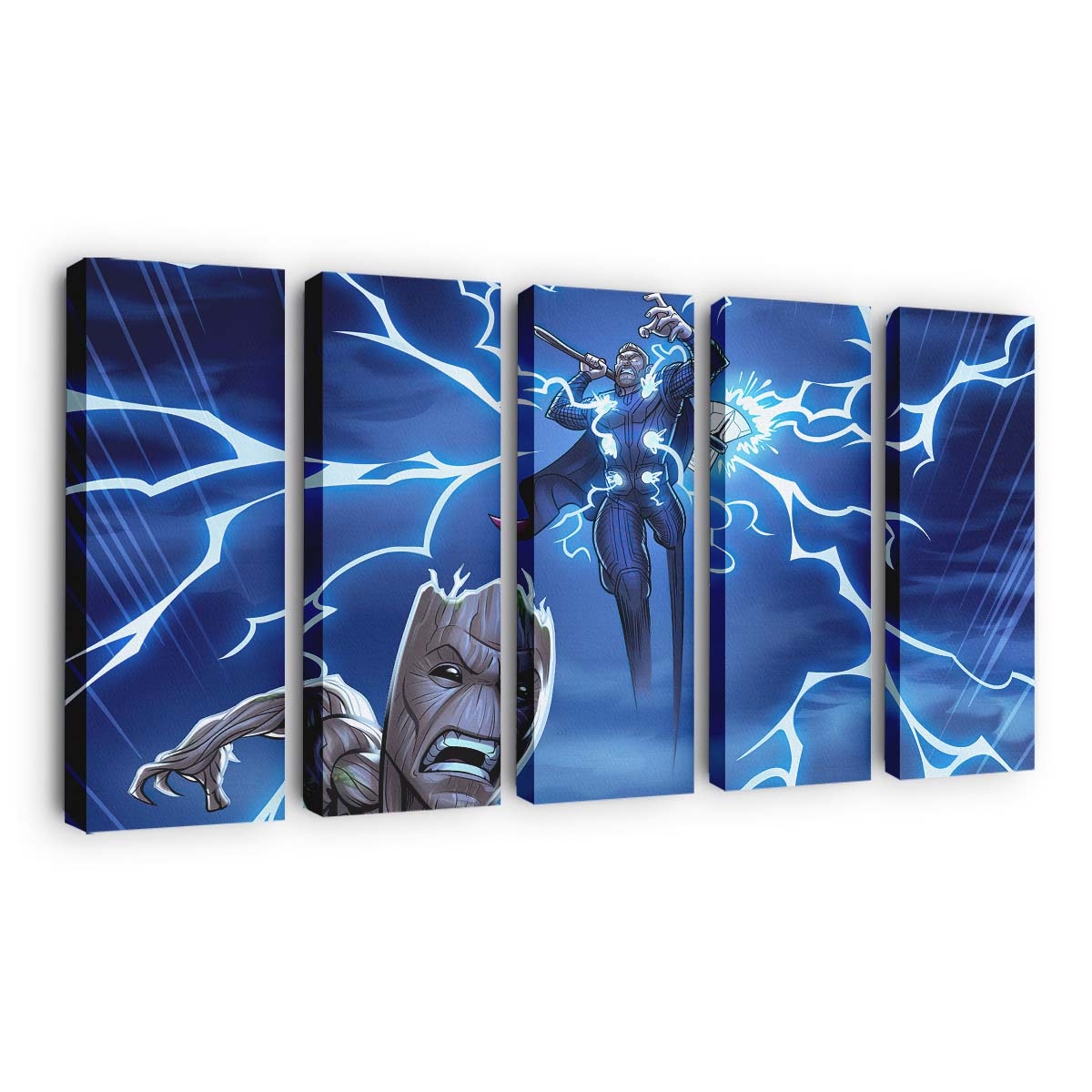 Thor And Baby Groot Leinwandbilder | Wanddeko
