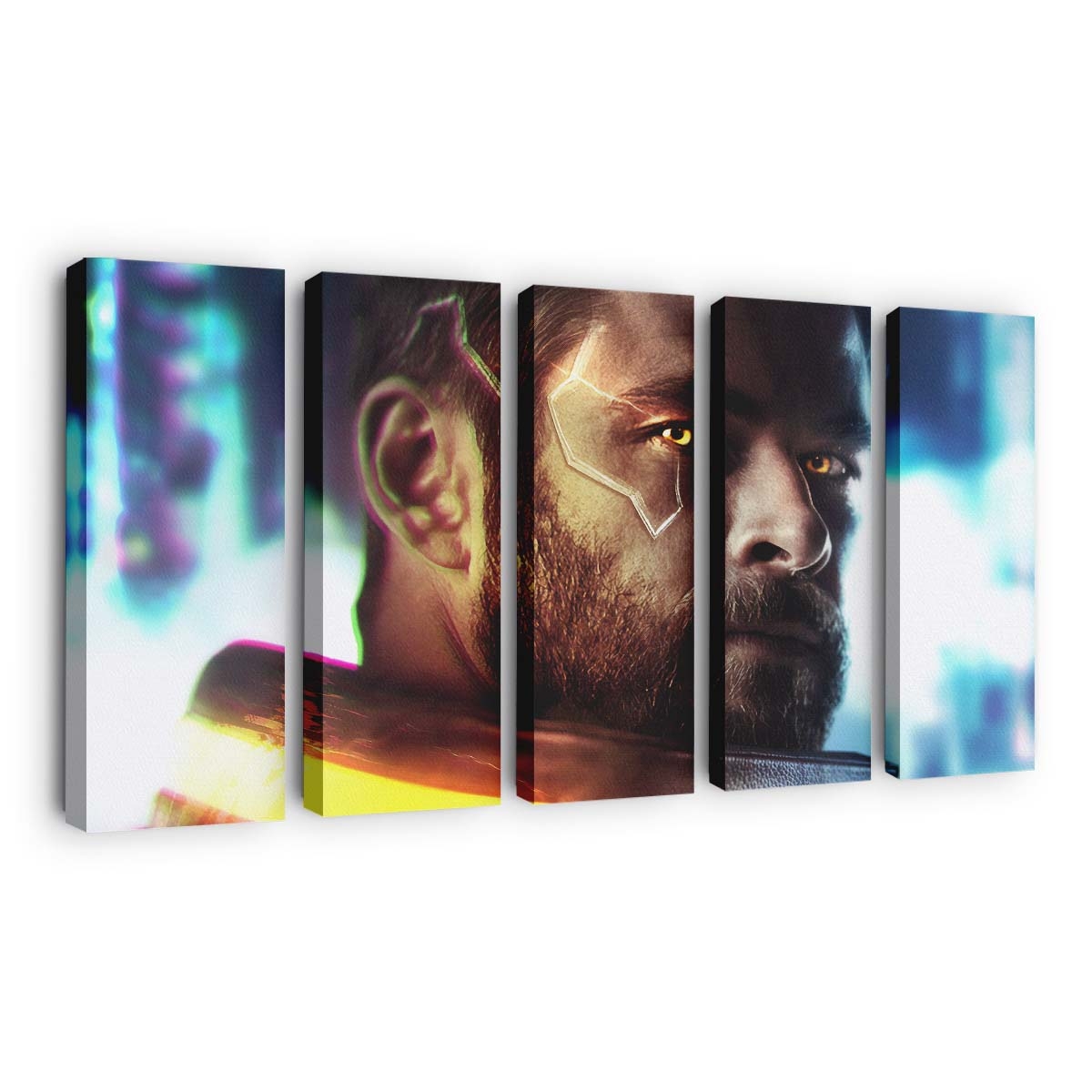Thor Cyberpunk 2077 2 Leinwandbilder | Wanddeko