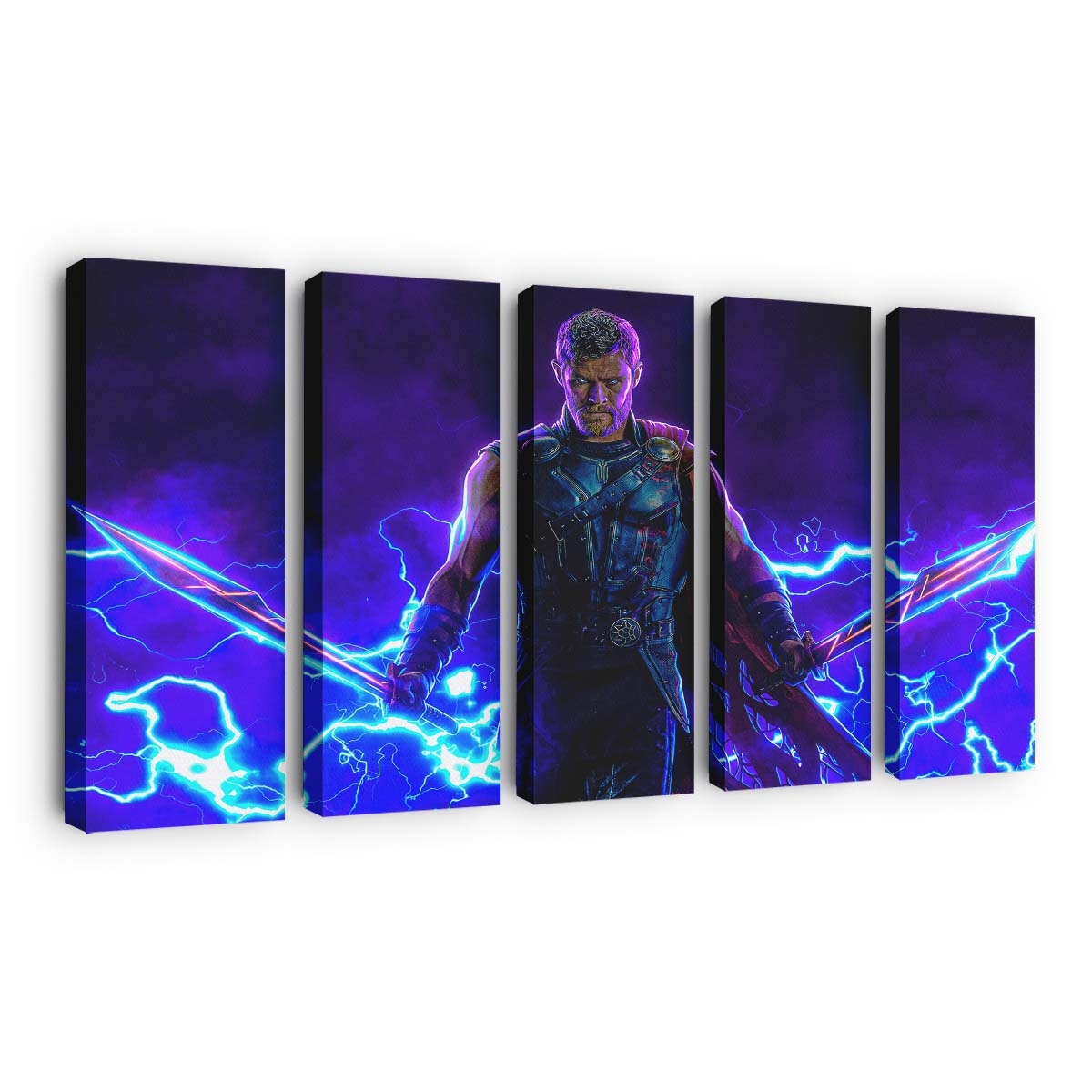 Thor Electrifying Fury The Lightning Strike Leinwandbilder | Wanddeko