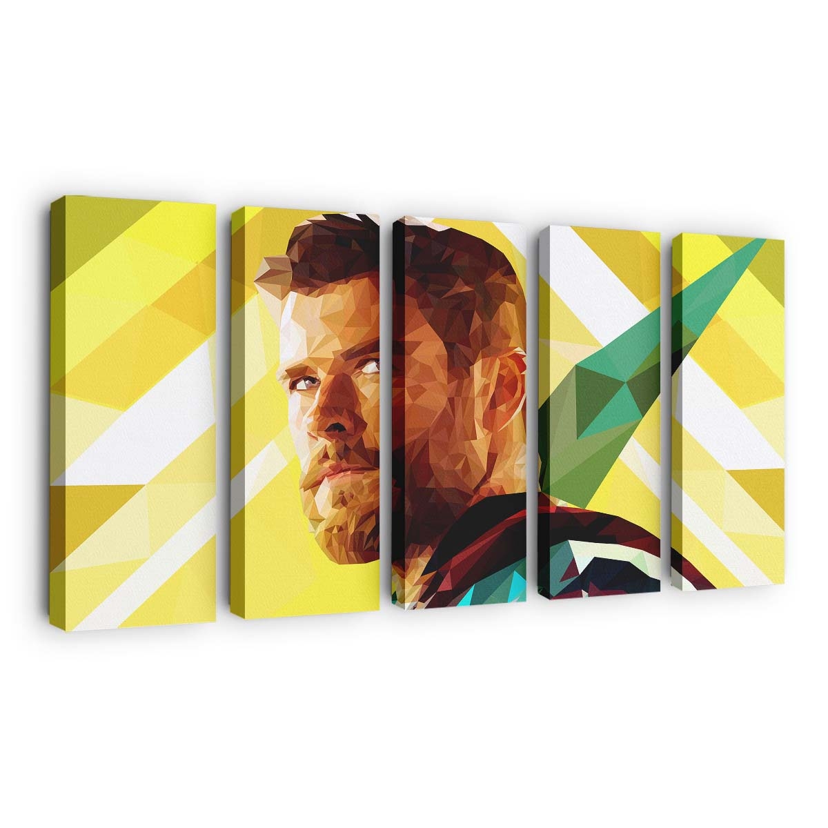 Thor Low Poly Leinwandbilder | Wanddeko