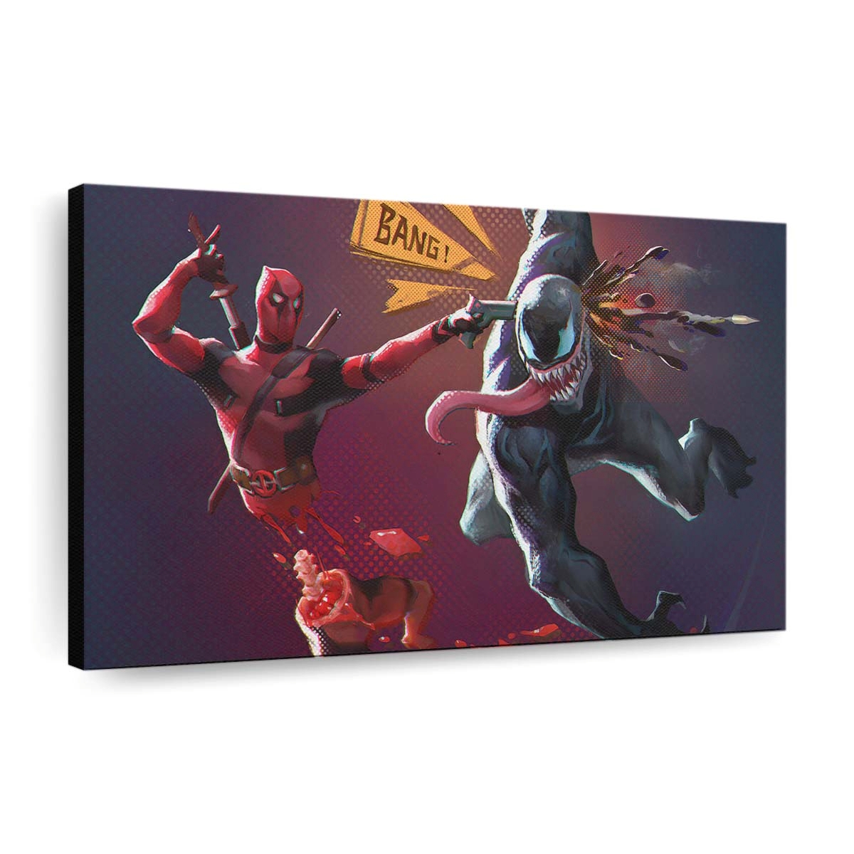 Deadpool And Venom Leinwandbilder | Wanddeko