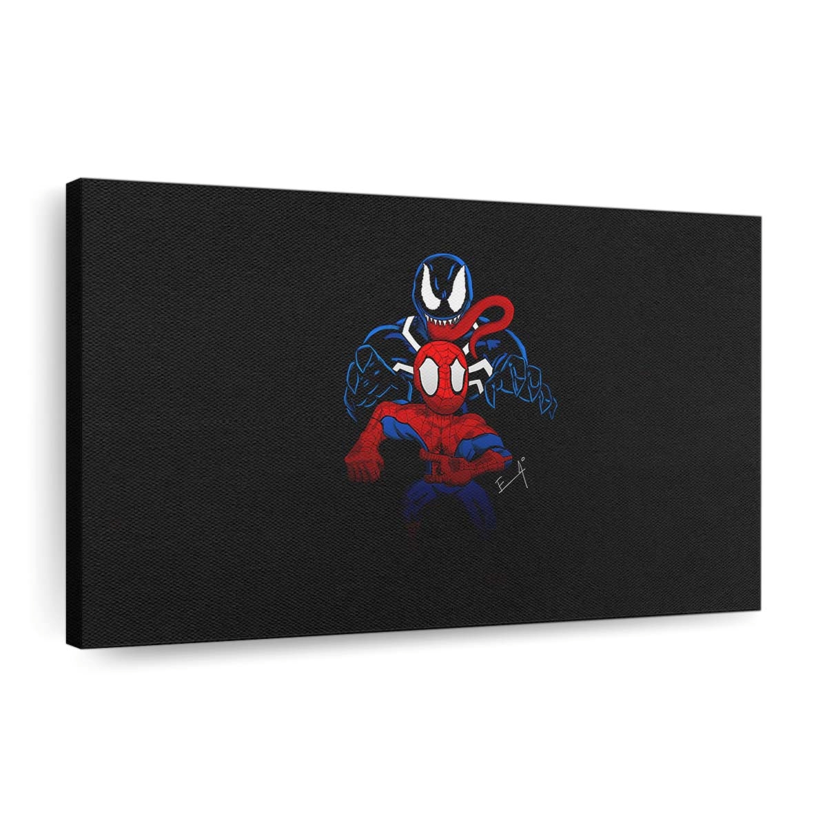 Little Spider Man And Venom Leinwandbilder | Wanddeko