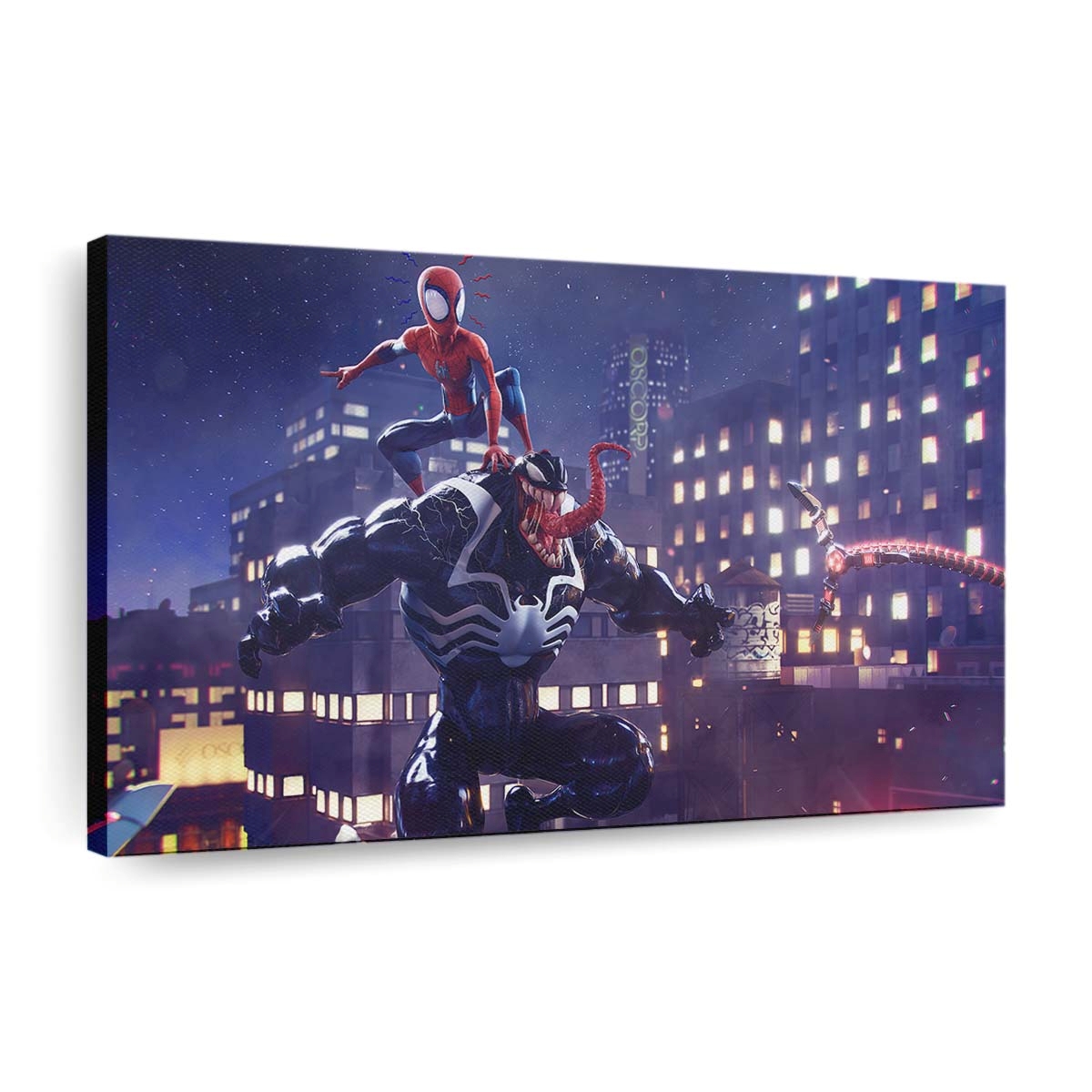 Spider Man Vs Venom Artwork Leinwandbilder | Wanddeko