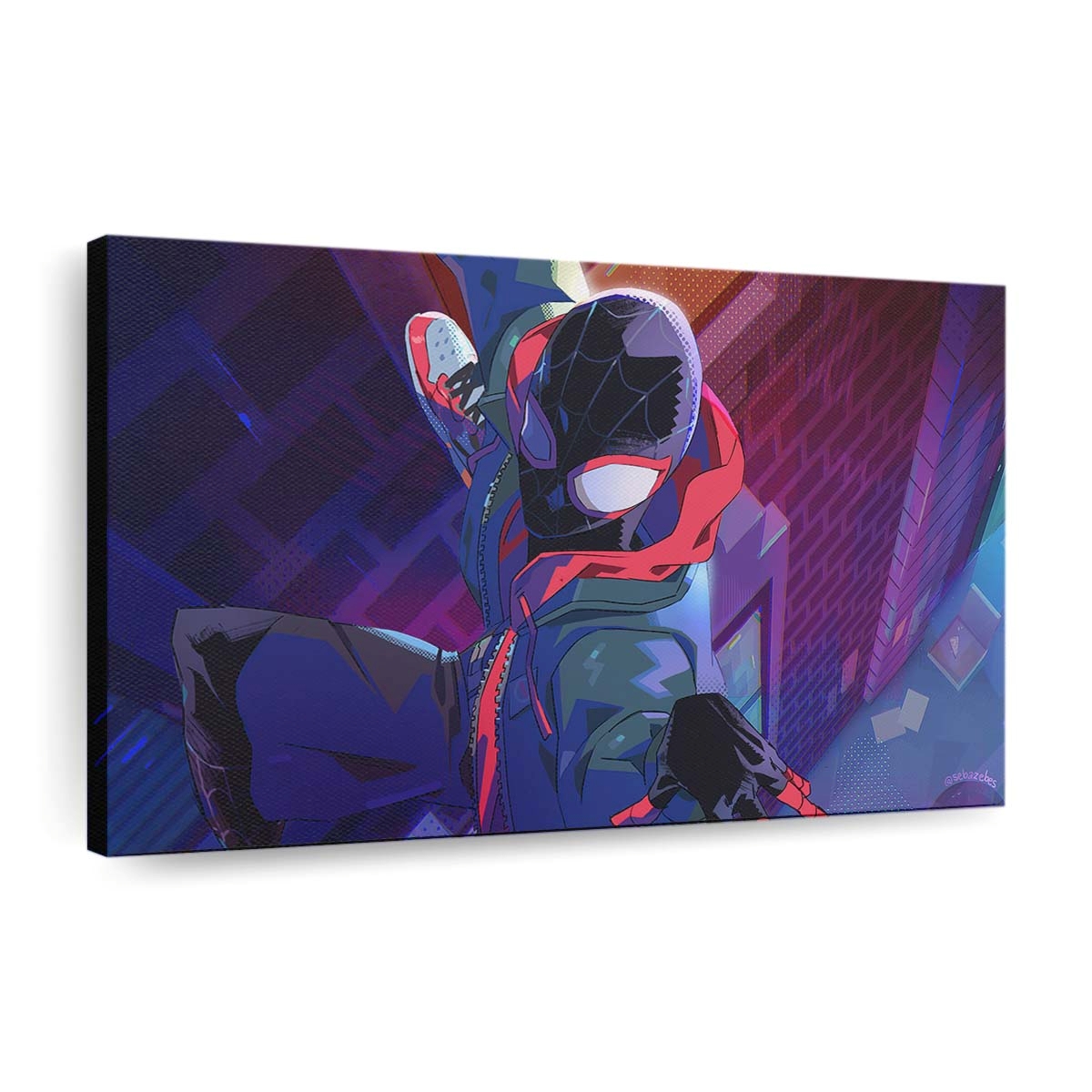 Spiderman Playing A Prank On Venom Leinwandbilder | Wanddeko