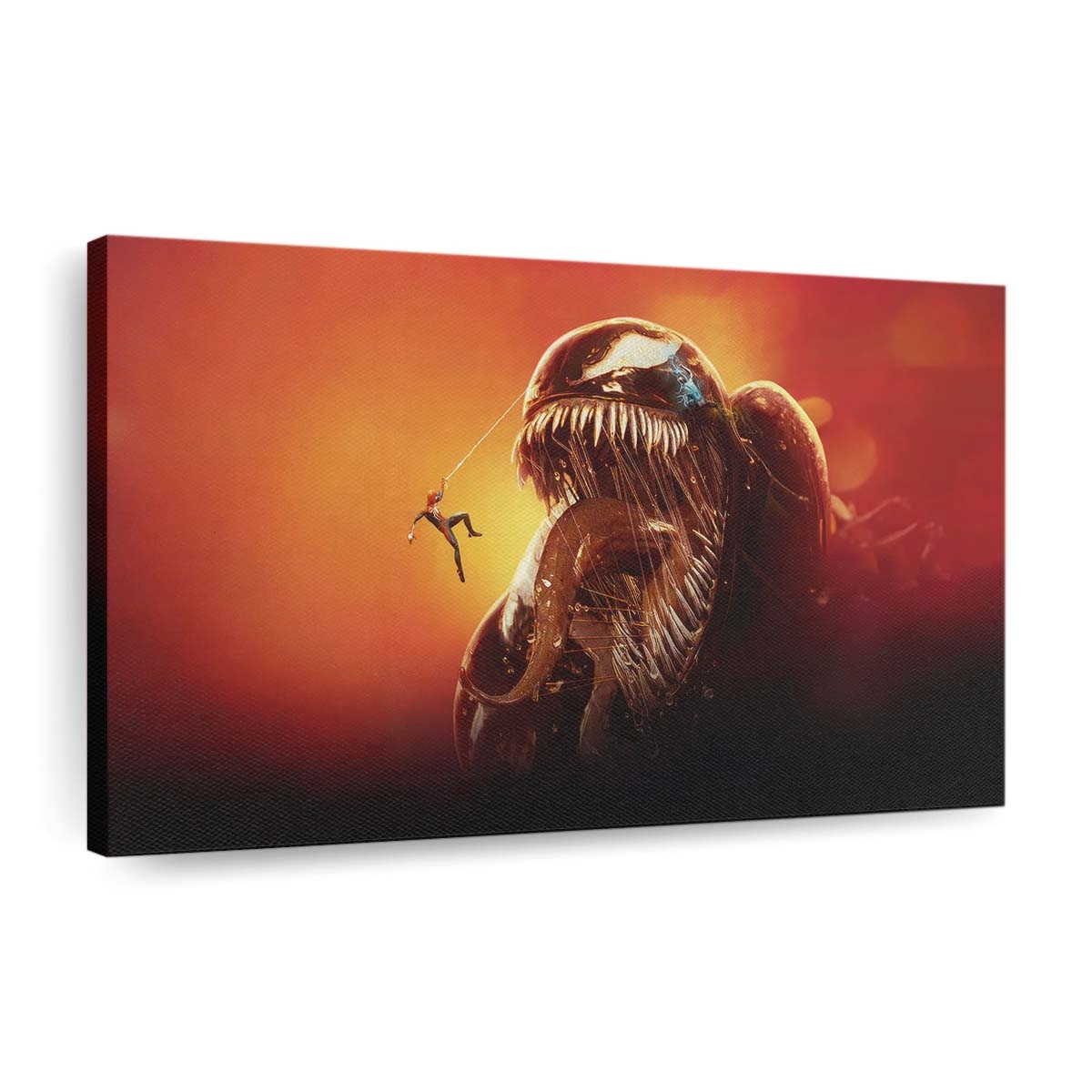 Symbiotic Showdown Spiderman Vs Venom Leinwandbilder | Wanddeko