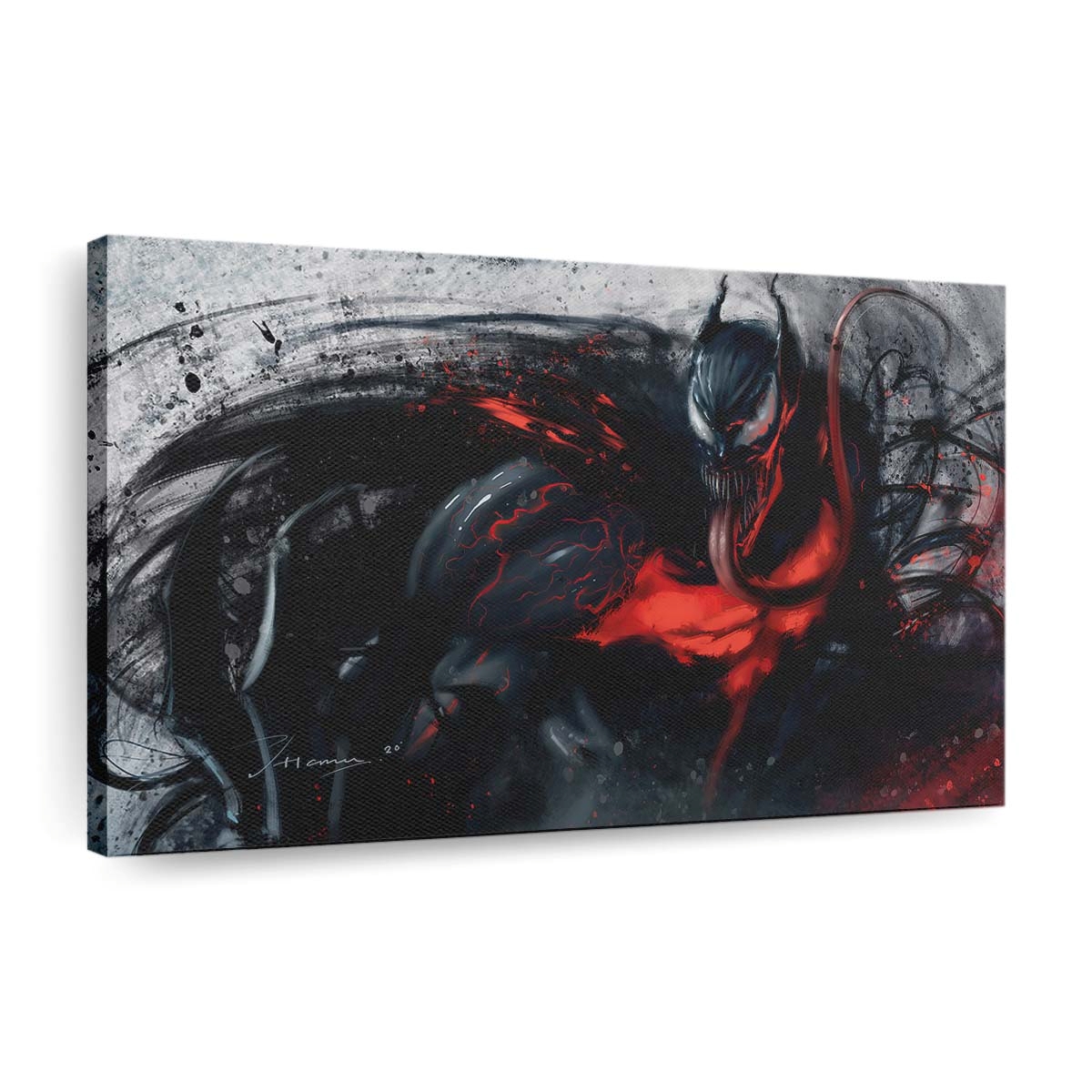 Venom 2020 Monochrome Leinwandbilder | Wanddeko
