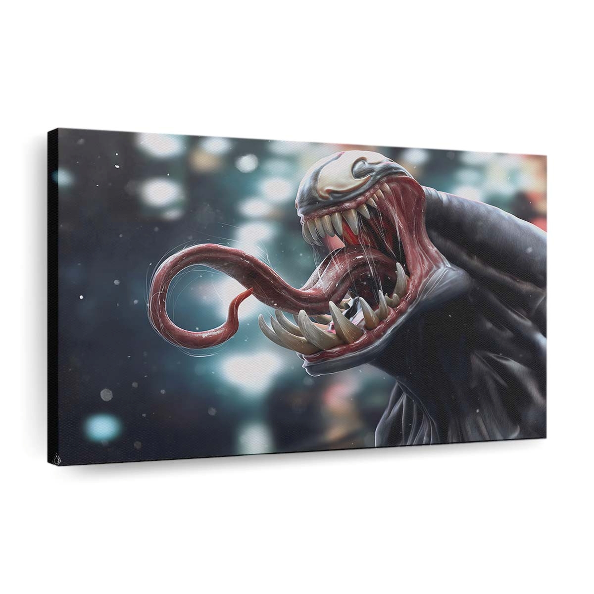 Venom 3D Art Tongue Art Leinwandbilder | Wanddeko