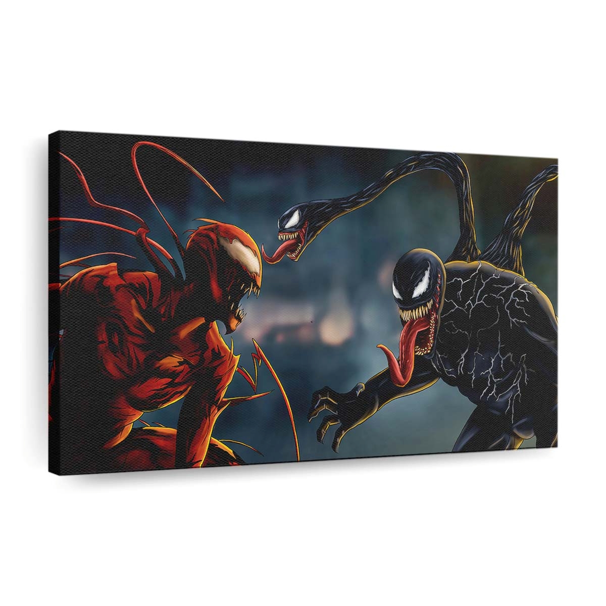 Venom Carnage Battle Concept Art Leinwandbilder | Wanddeko