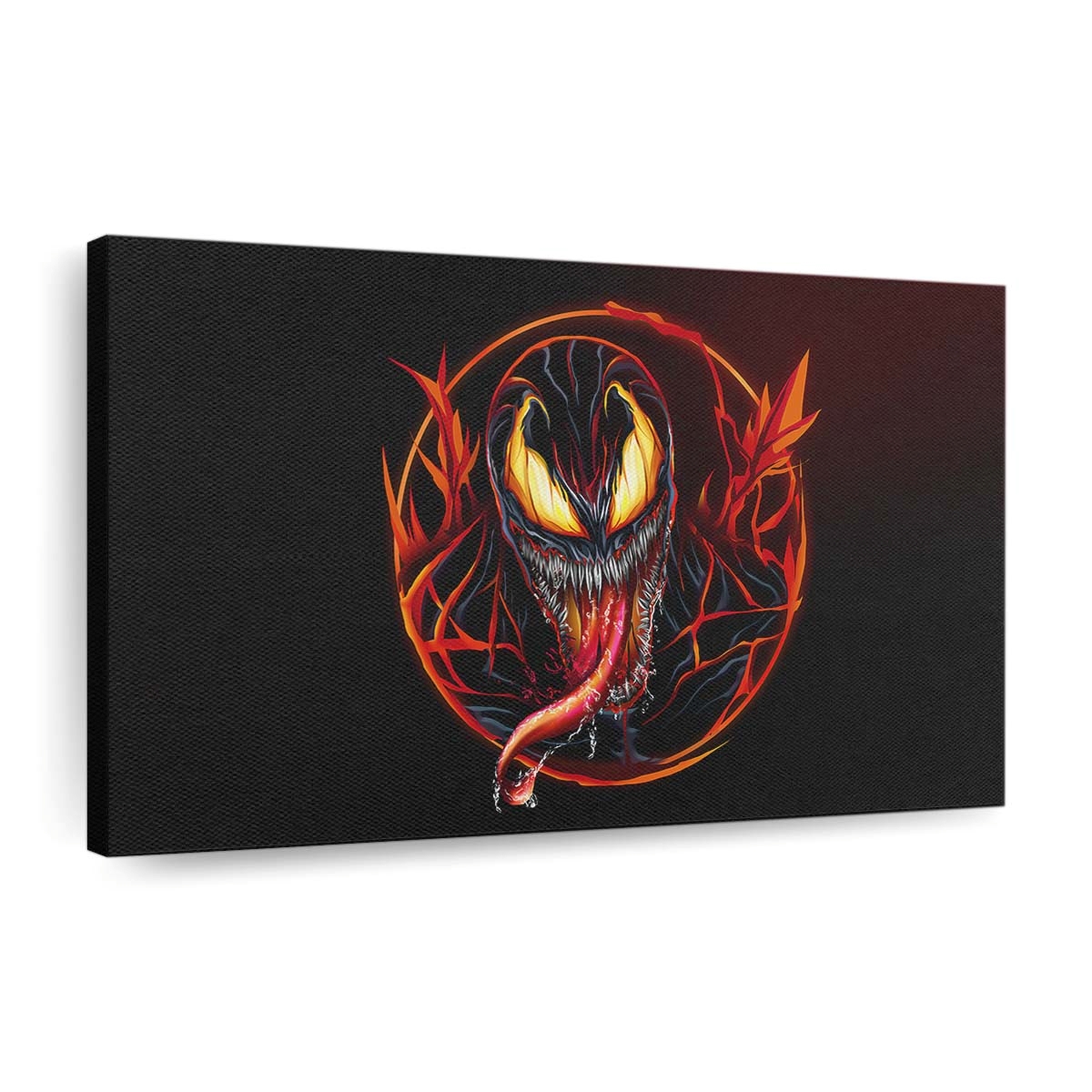 Venom Carnage Fire Minimal Leinwandbilder | Wanddeko