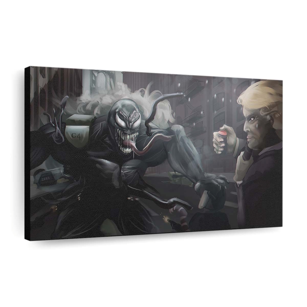 Venom Digital Artwork Leinwandbilder | Wanddeko