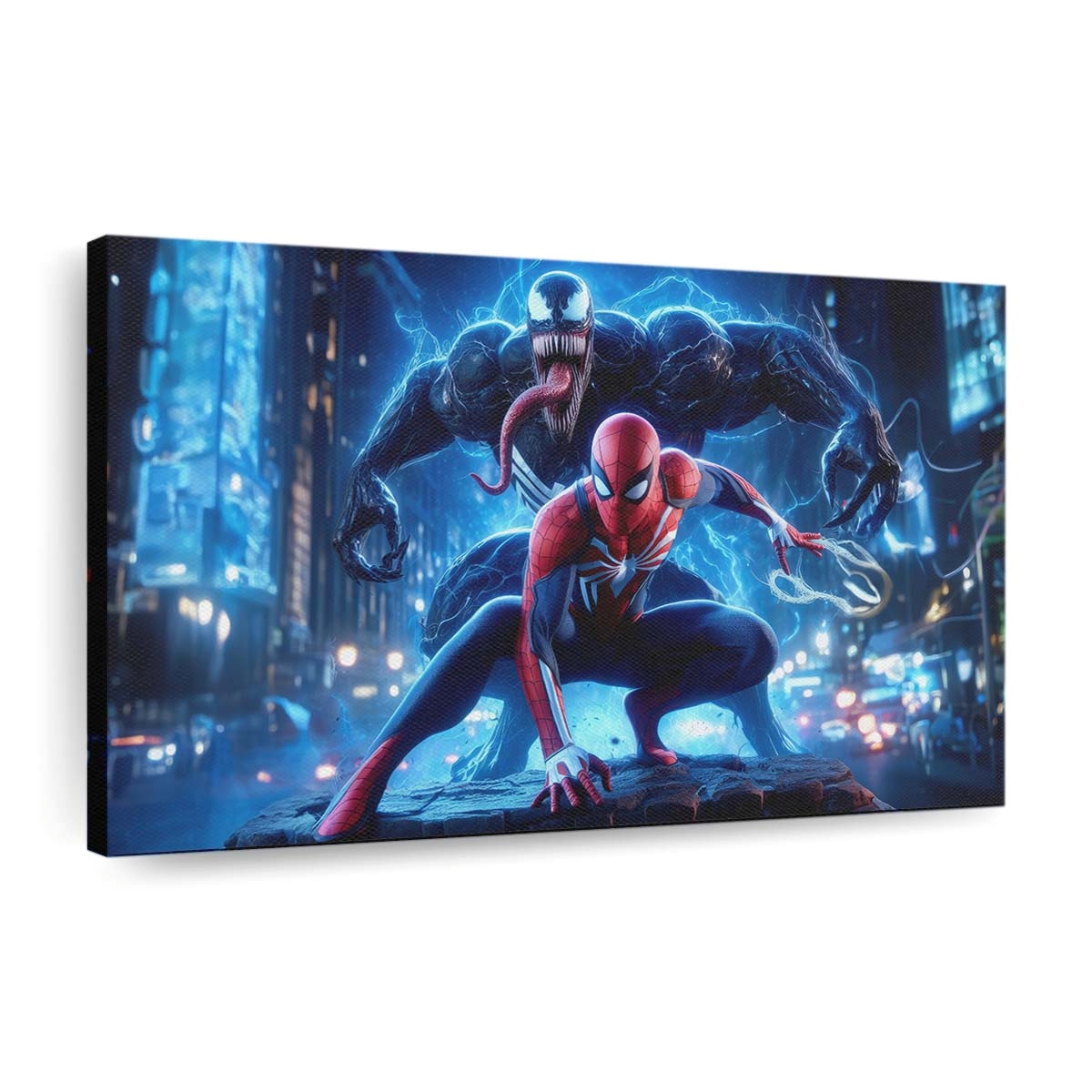 Venom Vs Spider Man Final Stand Leinwandbilder | Wanddeko