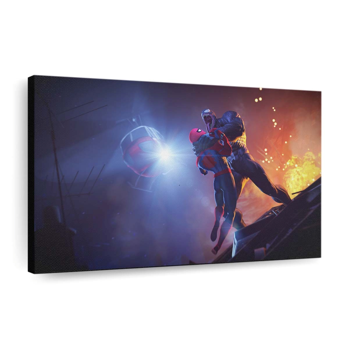 Venom Vs Spiderman Face Off Leinwandbilder | Wanddeko