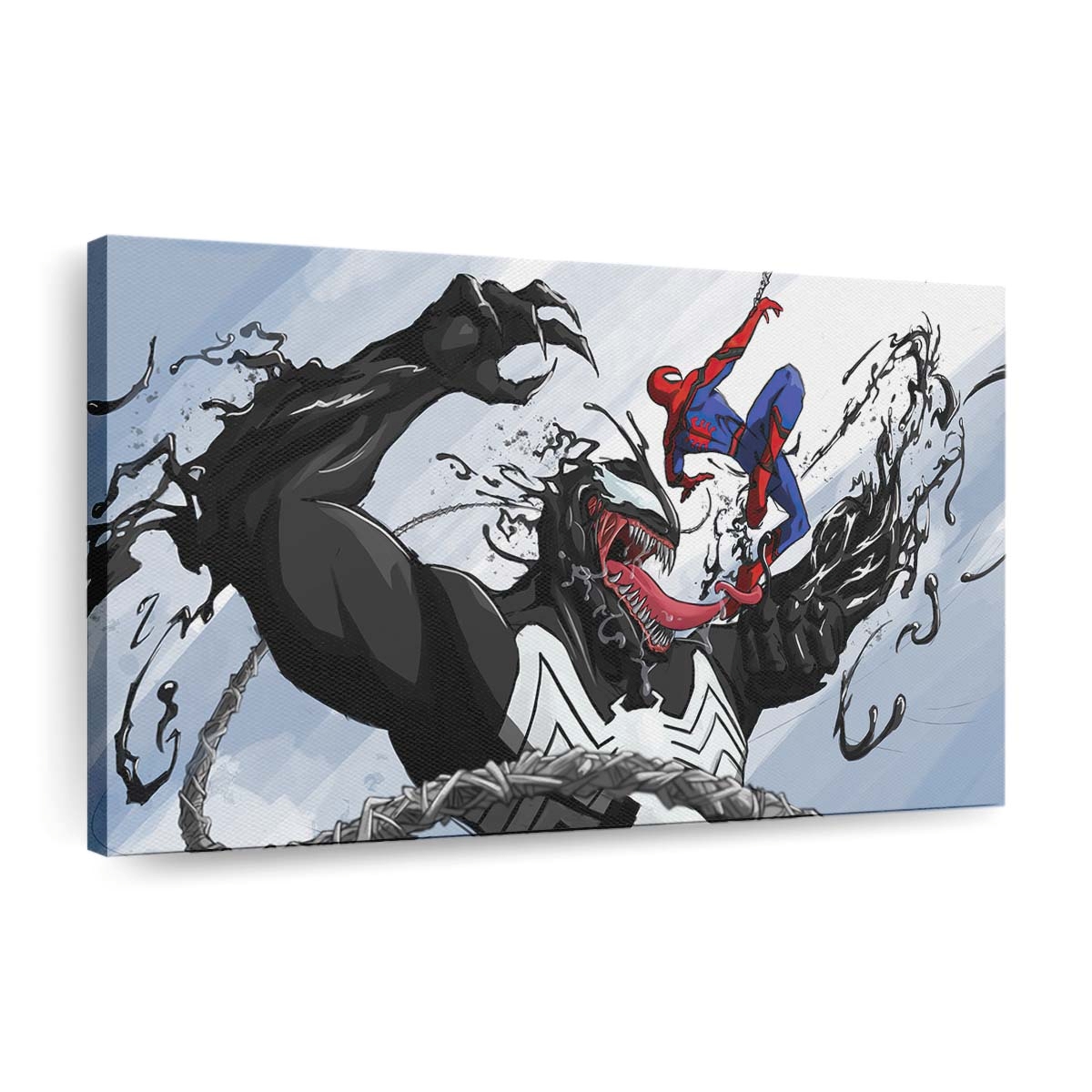 Venom Vs Spiderman Marvel Fan Art Leinwandbilder | Wanddeko