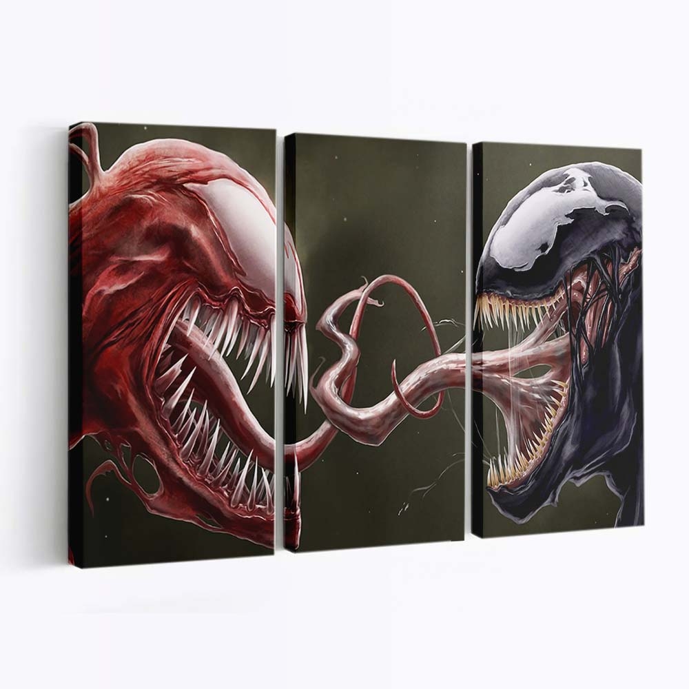 Carnage And Venom Artwork Leinwandbilder | Wanddeko