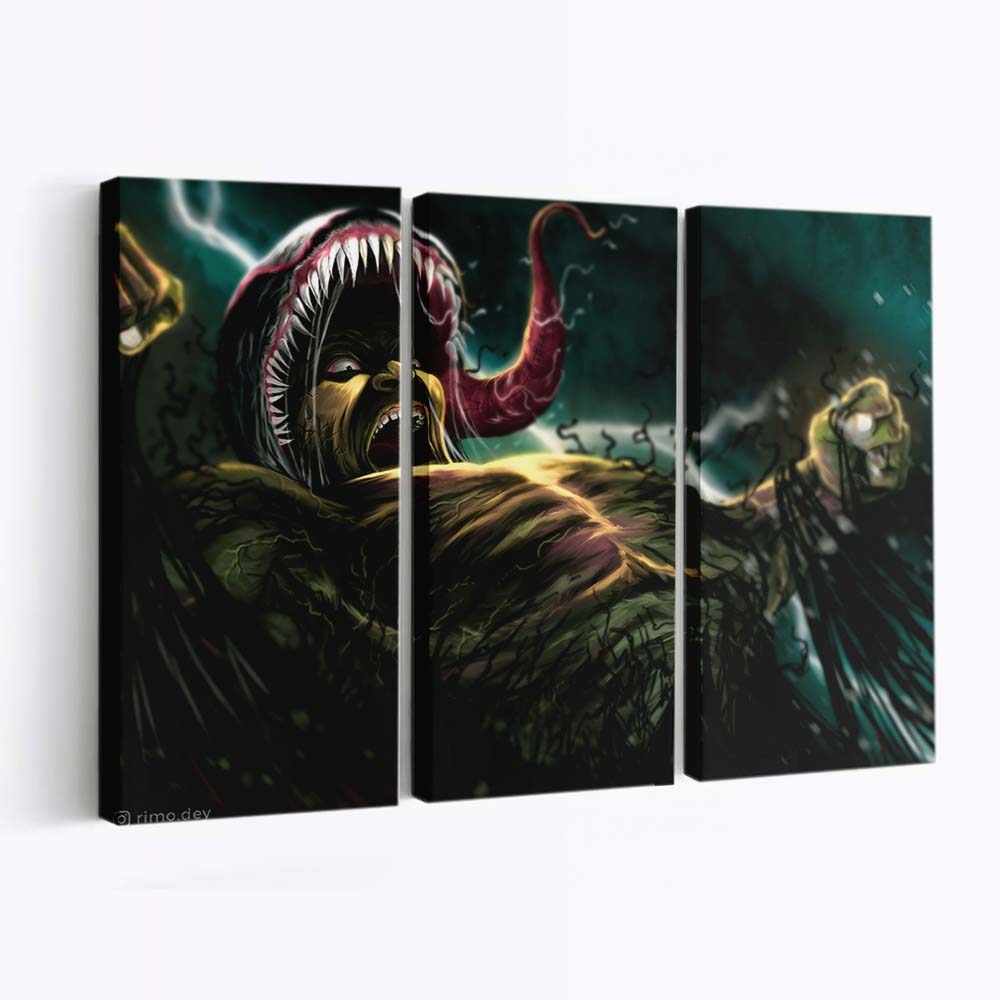 Hulk Into Venom Leinwandbilder | Wanddeko