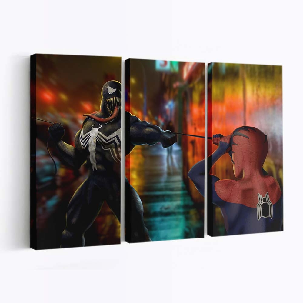 Spider Man And Venomart Leinwandbilder | Wanddeko