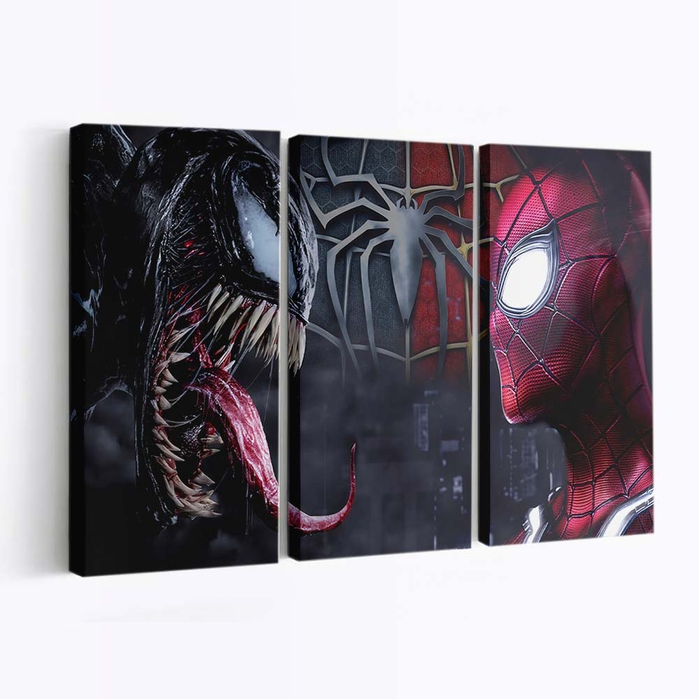 Spiderman And Venom Leinwandbilder | Wanddeko