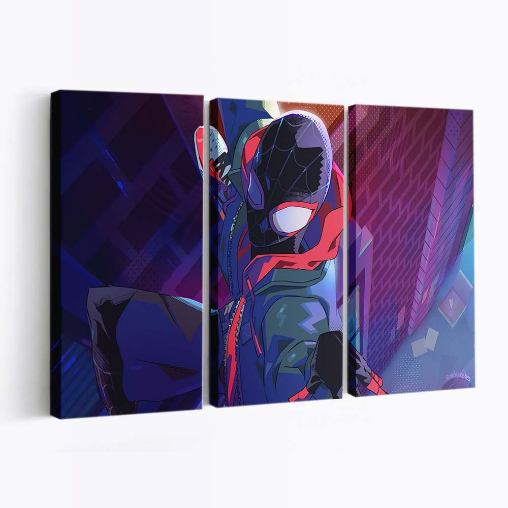 Spiderman Playing A Prank On Venom Leinwandbilder | Wanddeko
