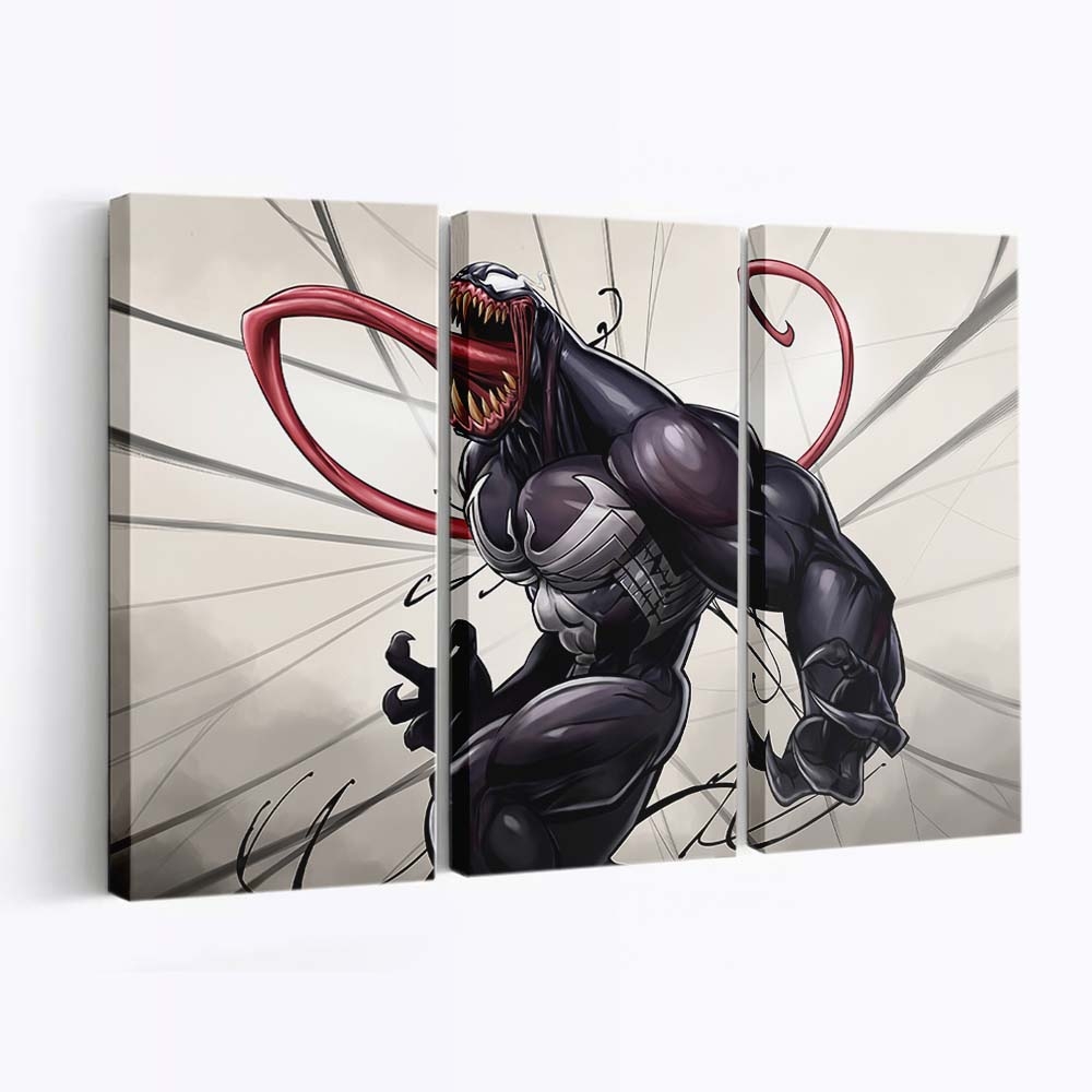Venom Big Tongue Leinwandbilder | Wanddeko