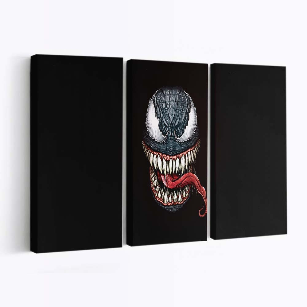 Venom Face Minimal Art Leinwandbilder | Wanddeko