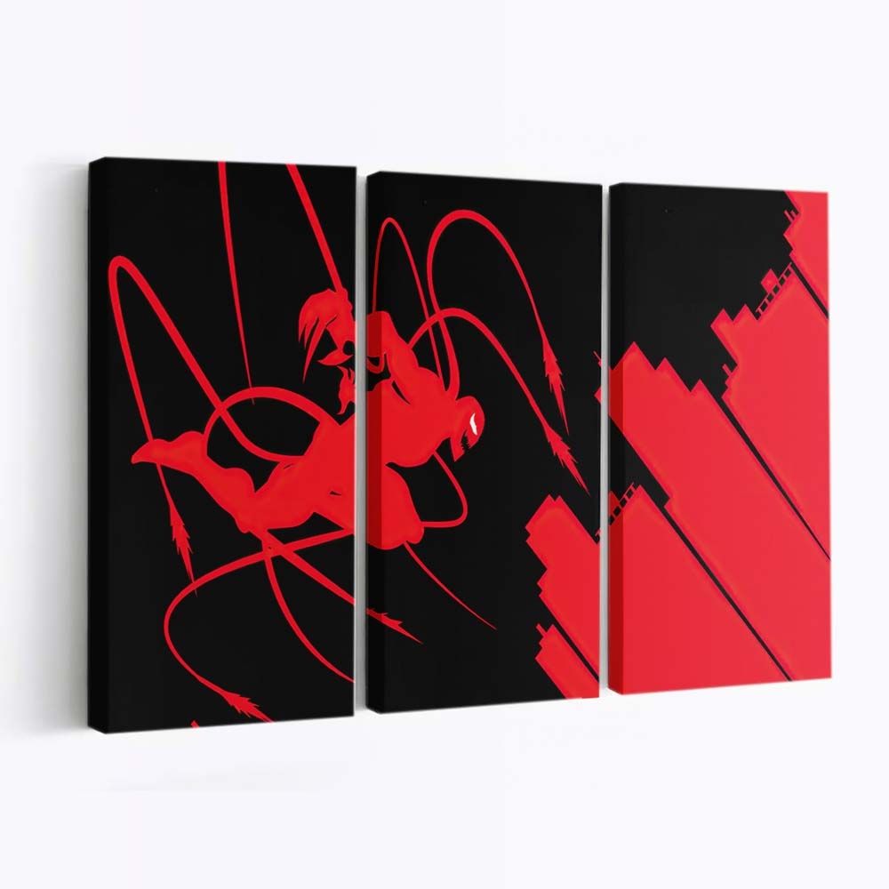 Venom Let There Be Carnage Red Minimal Leinwandbilder | Wanddeko