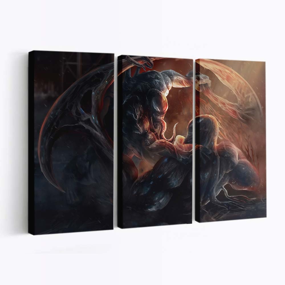 Venom Vs Riot 3 Leinwandbilder | Wanddeko