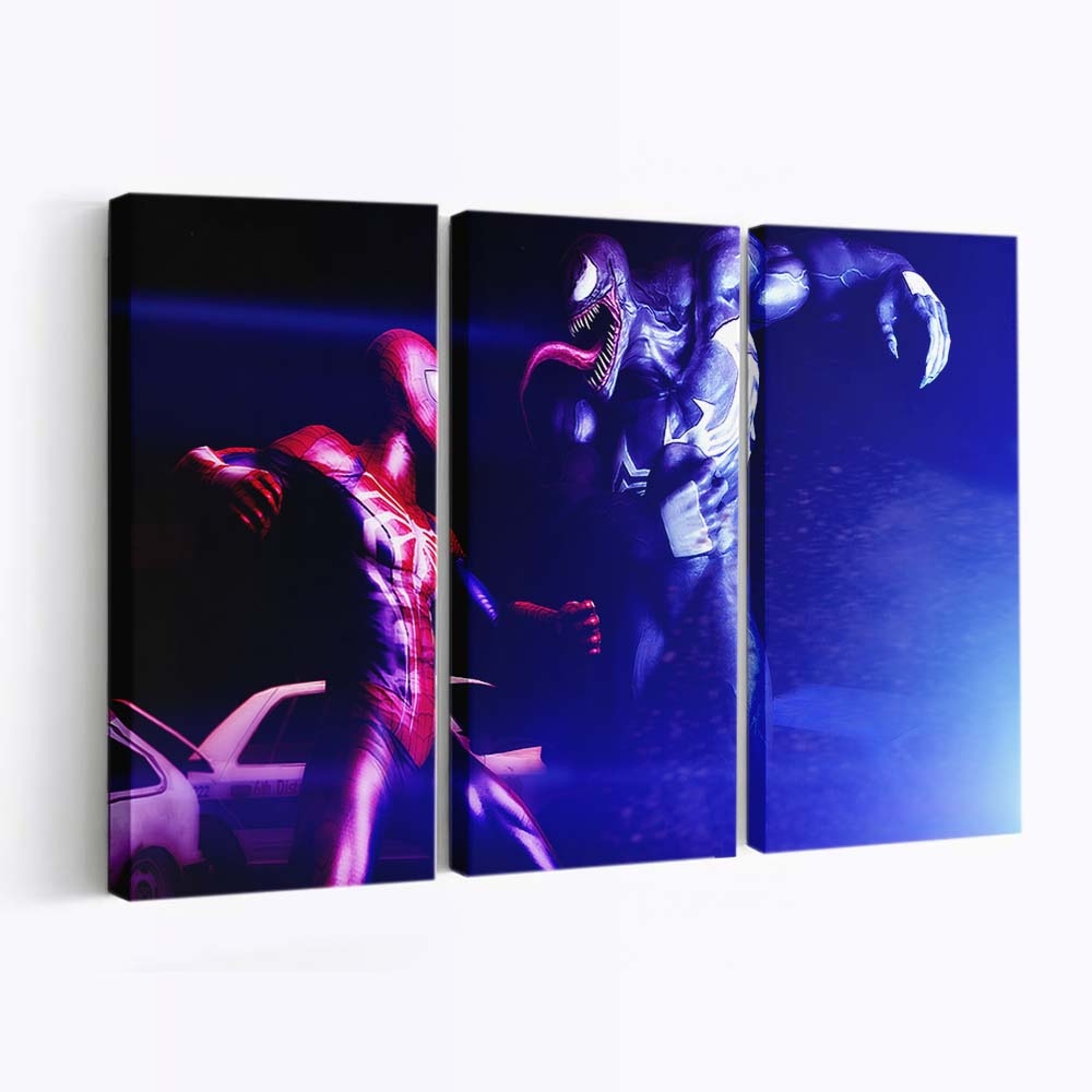 Venom Vs Spiderman Leinwandbilder | Wanddeko