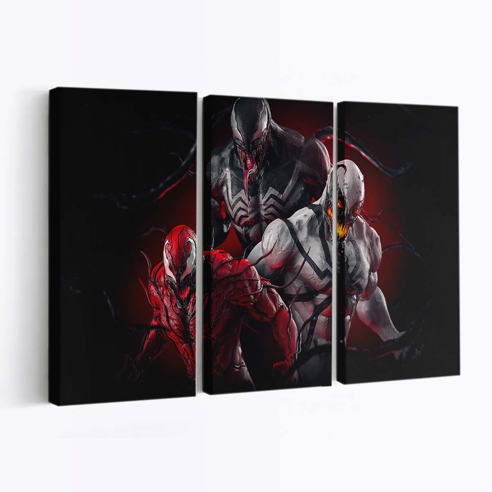 Venom X Carnage X Antivenom Leinwandbilder | Wanddeko