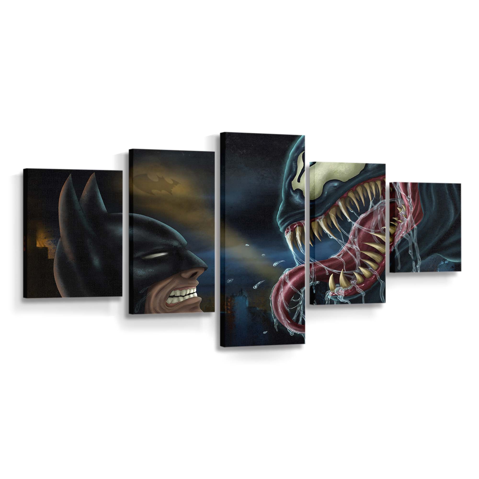 Batman Vs Venom Leinwandbilder | Wanddeko Venom Leinwandbild