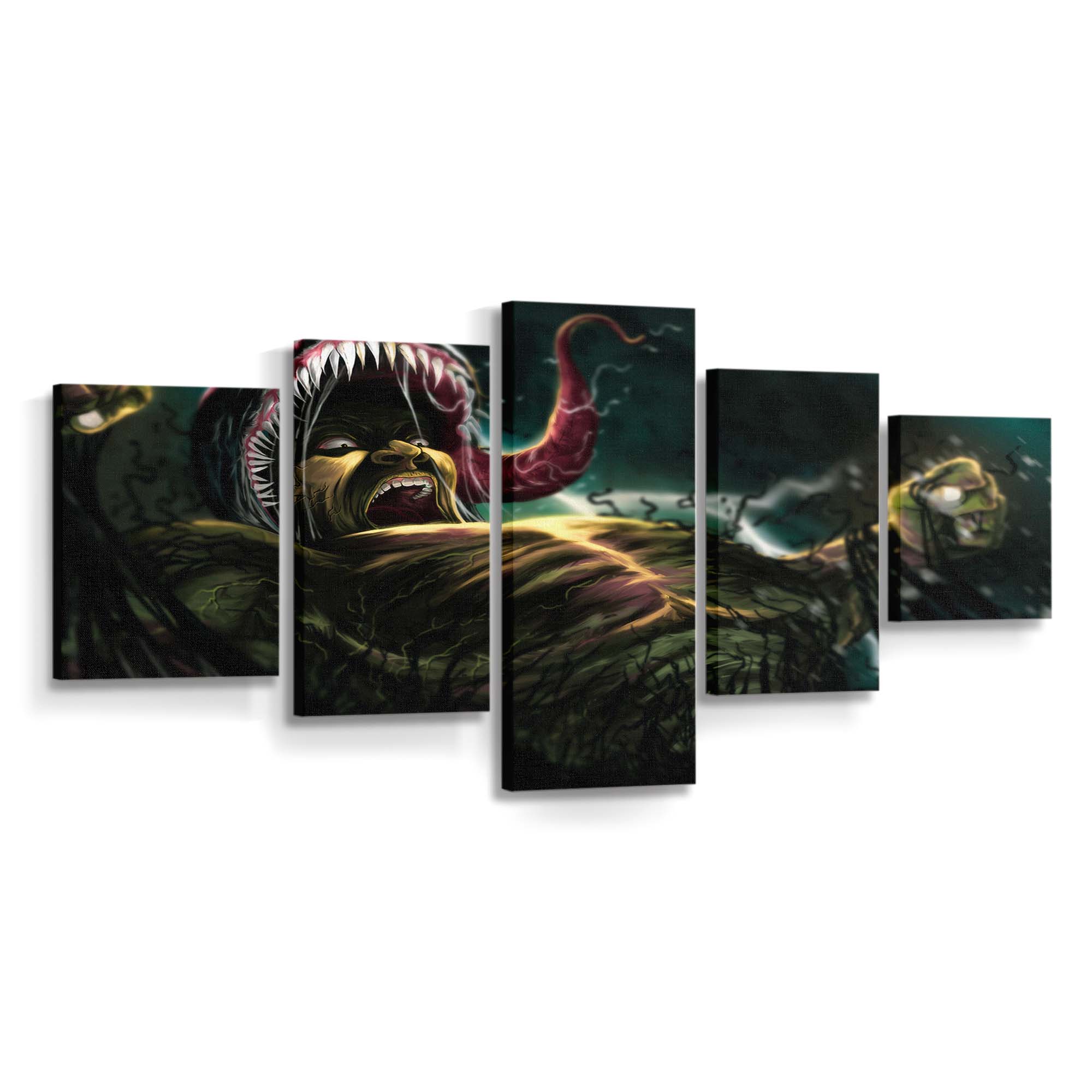 Hulk Into Venom Leinwandbilder | Wanddeko Venom Leinwandbild