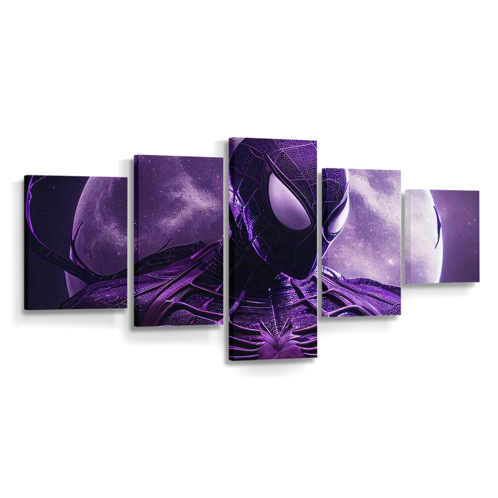 Purple Spidey Venom Leinwandbilder | Wanddeko Venom Leinwandbild