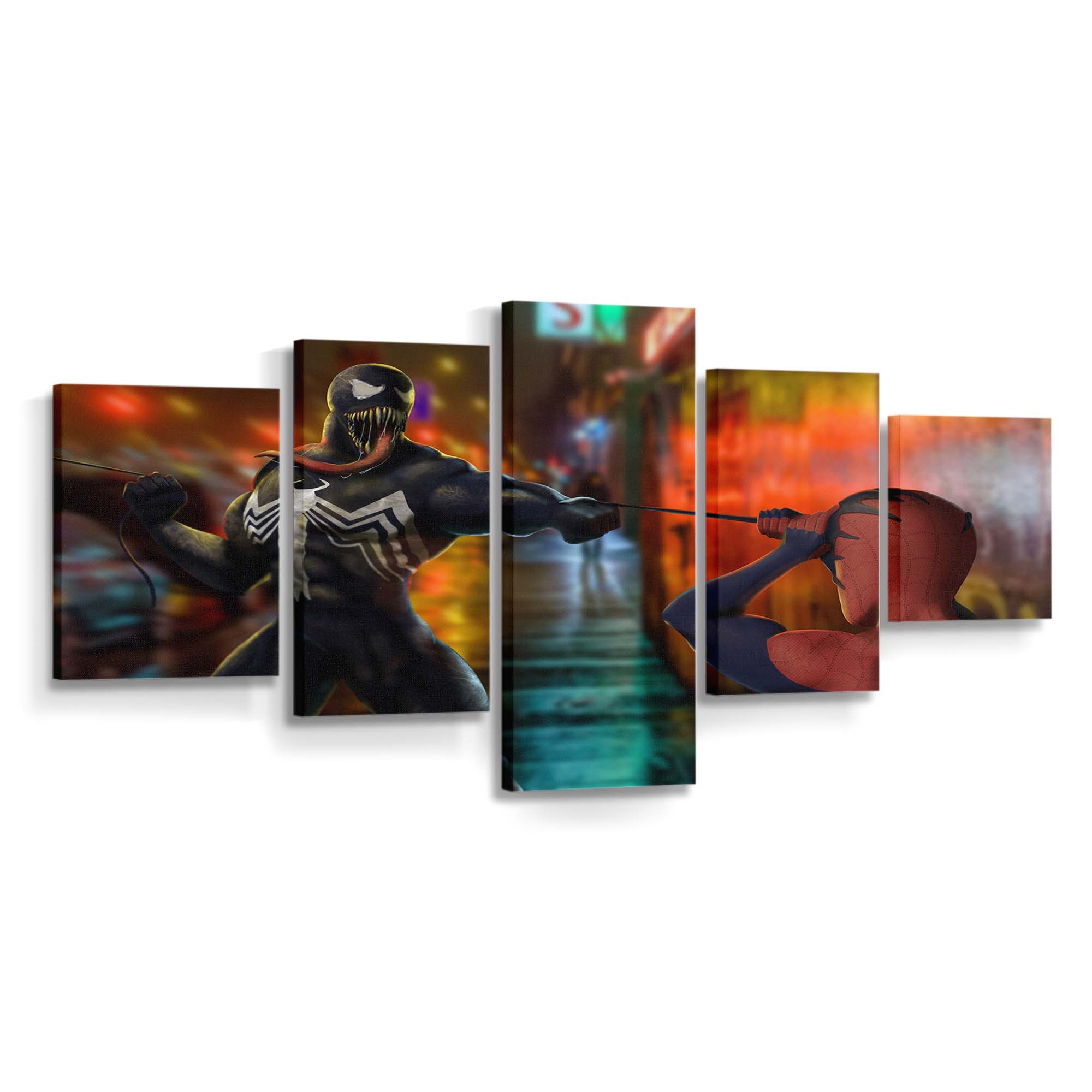 Spider Man And Venomart Leinwandbilder | Wanddeko Venom Leinwandbild