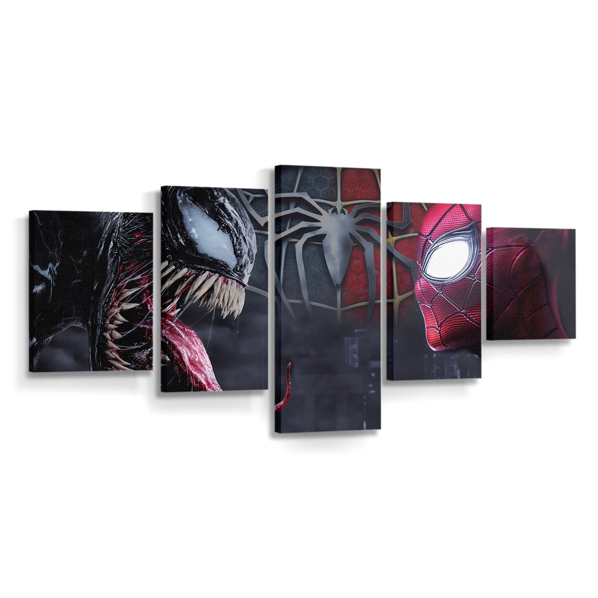 Spiderman And Venom Leinwandbilder | Wanddeko Venom Leinwandbild